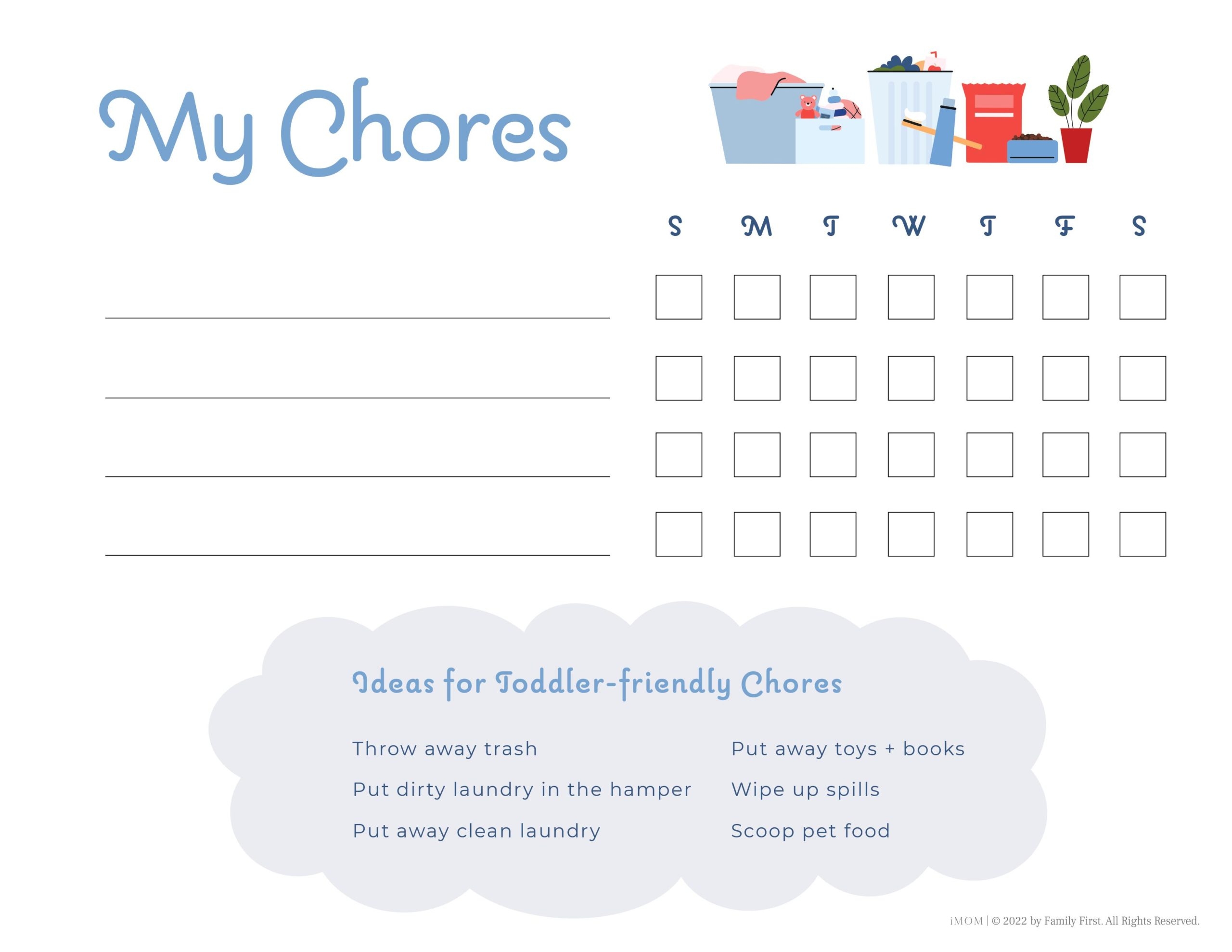 10 Free Printable Chore Charts IMOM Printable Chore Chart For Kids IMOM