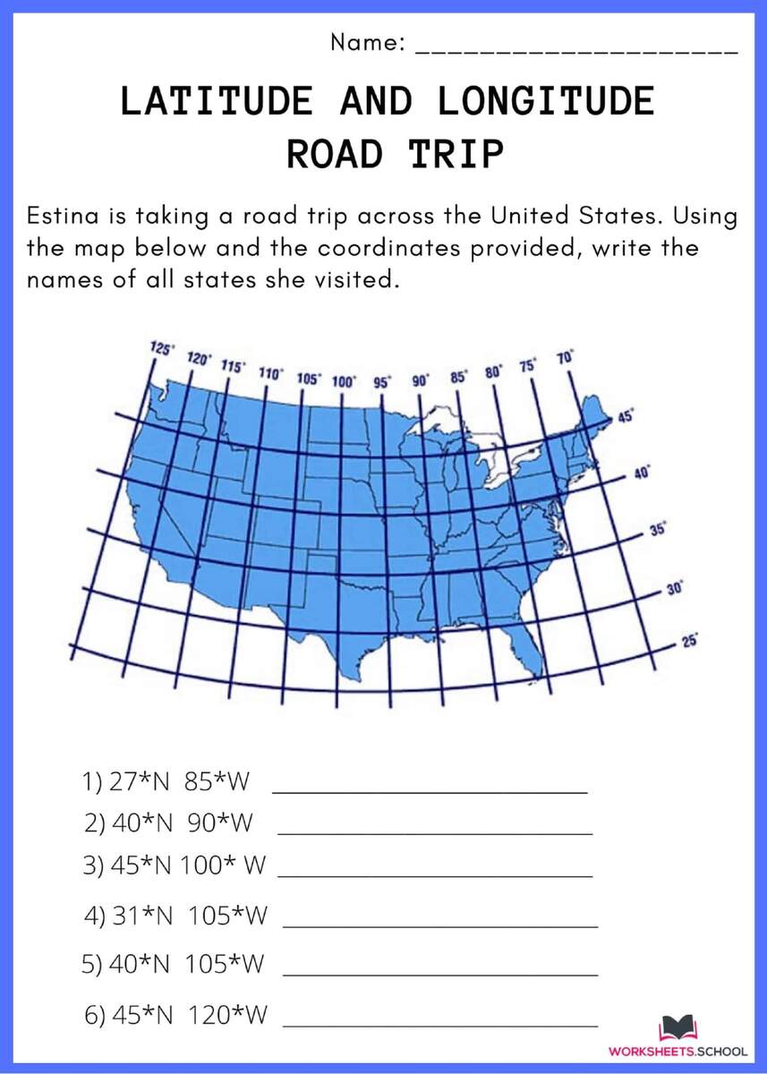 10 Latitude And Longitude Worksheets PDF EduWorksheets Latitude And Longitude Practice Worksheet Worksheets Library