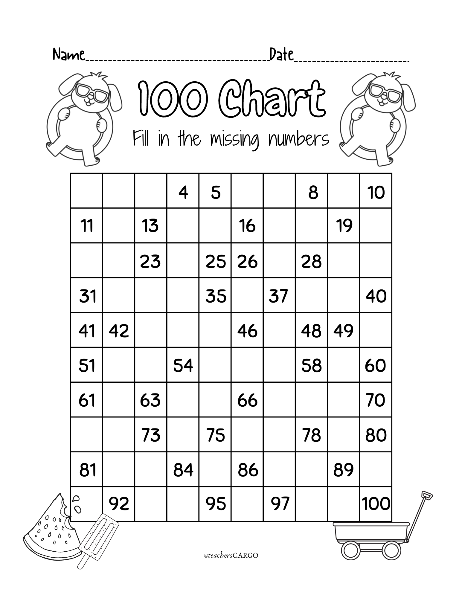 Count To 100 By Ones