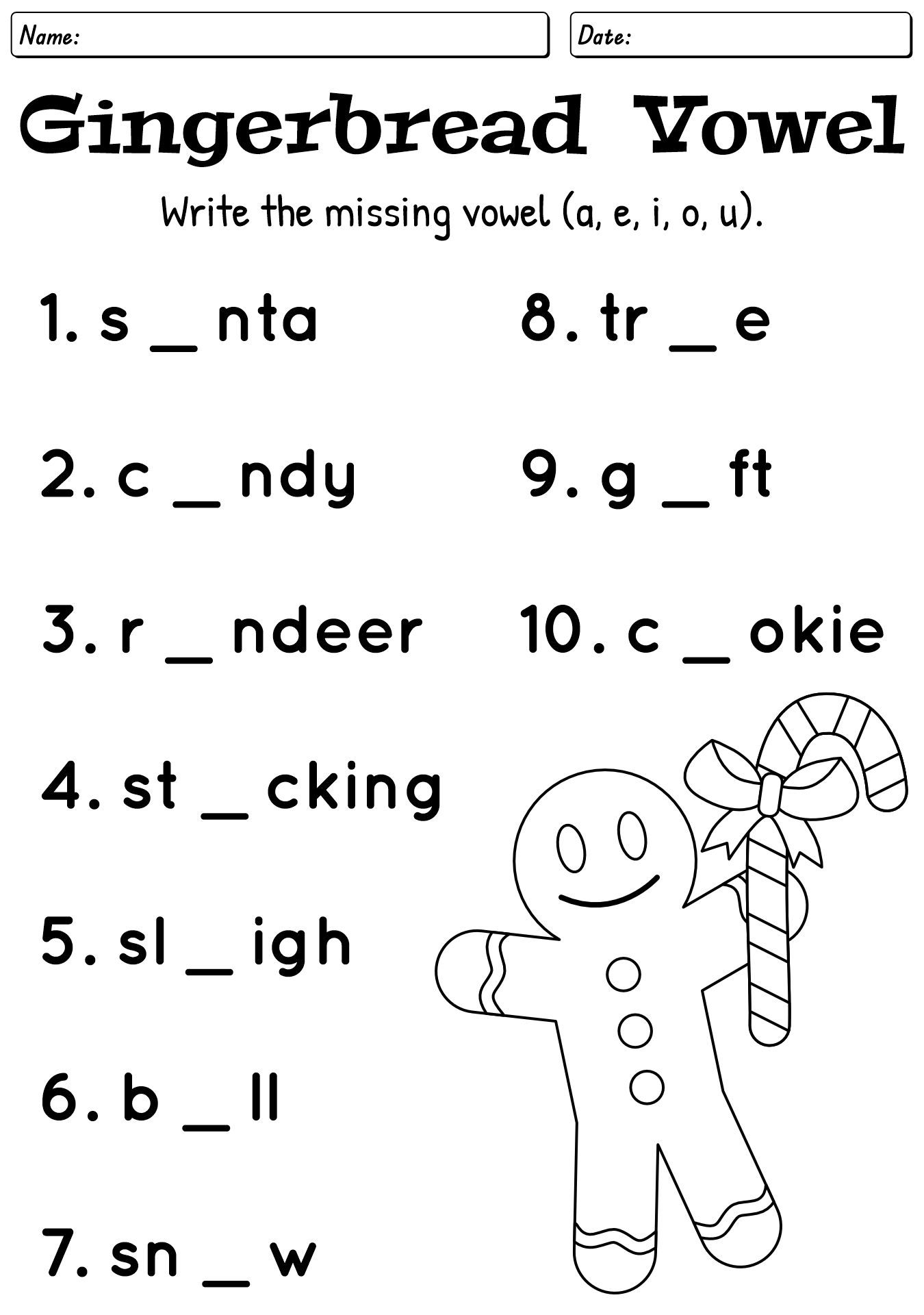 13 Christmas Phonics Worksheets Free PDF At Worksheeto
