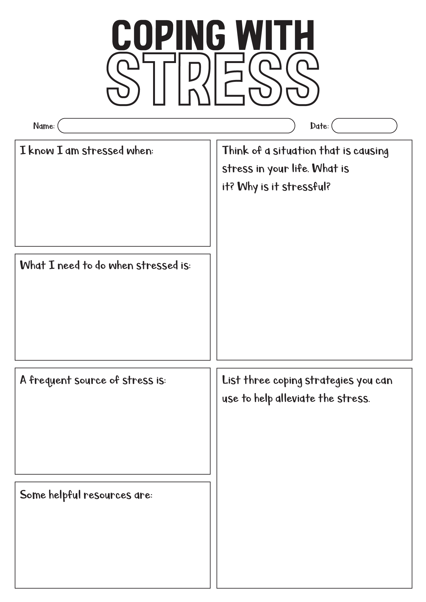 13 Coping Skills Worksheets Free PDF At Worksheeto