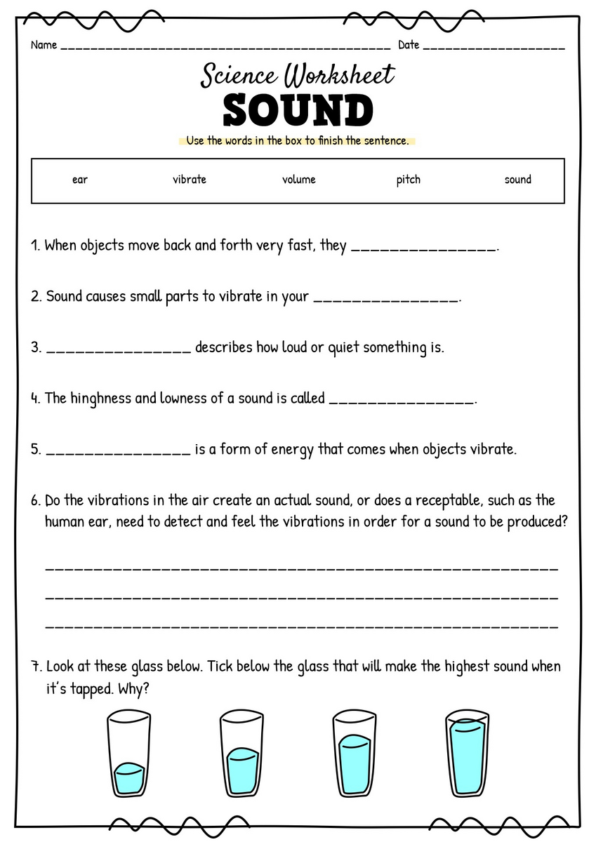 13 Science Worksheets Light And Sound Free PDF At Worksheeto 13 Science Worksheets Light And Sound Free PDF At Worksheeto