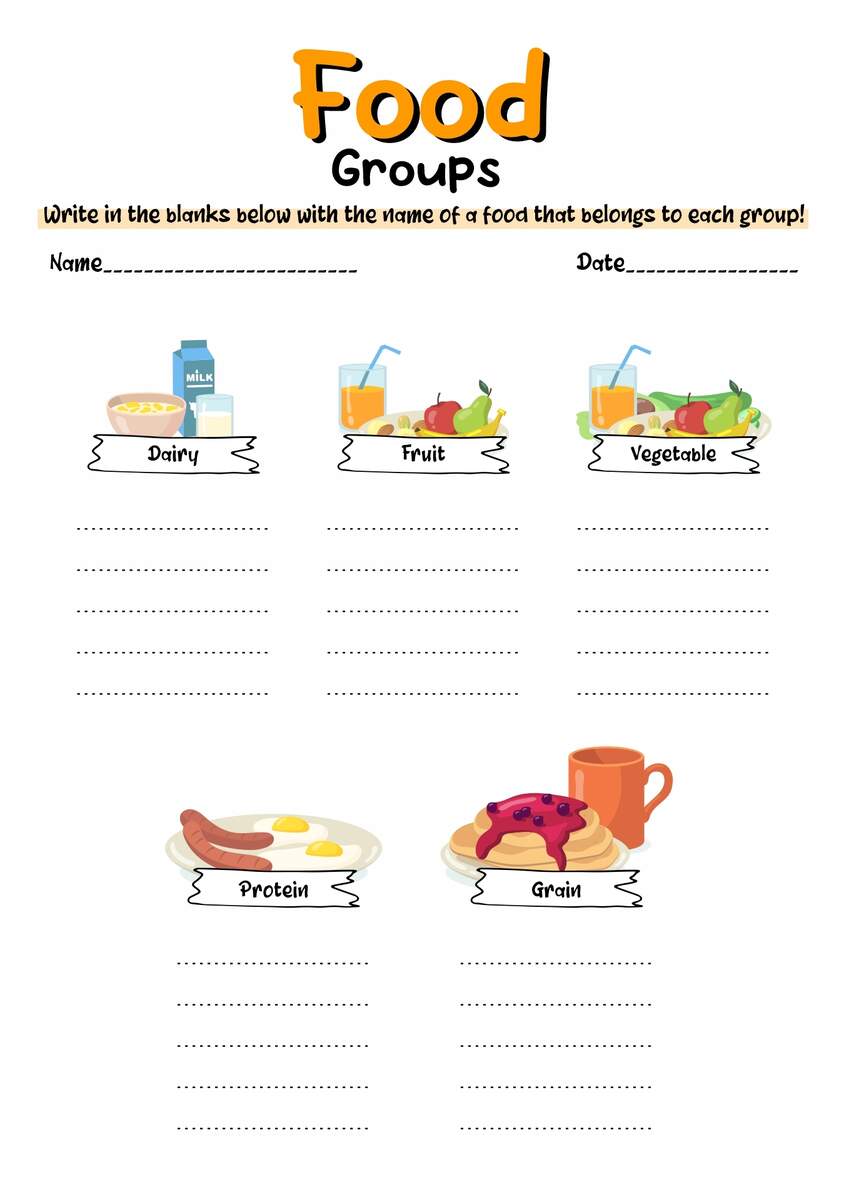Nutrition Worksheets Free Printable Ideas And Templates