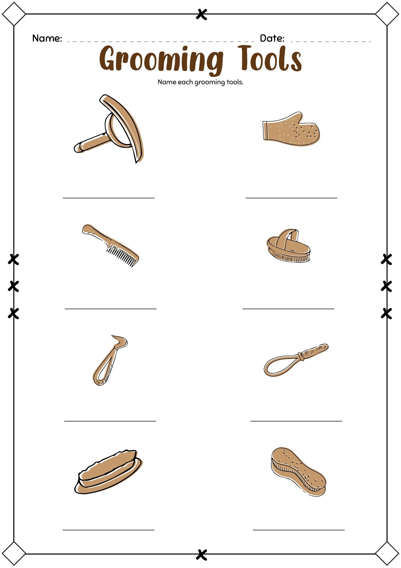 15 Horse Grooming Worksheets 310 Illustrations Handouts Ideas Horsemanship Horses 4 H Club