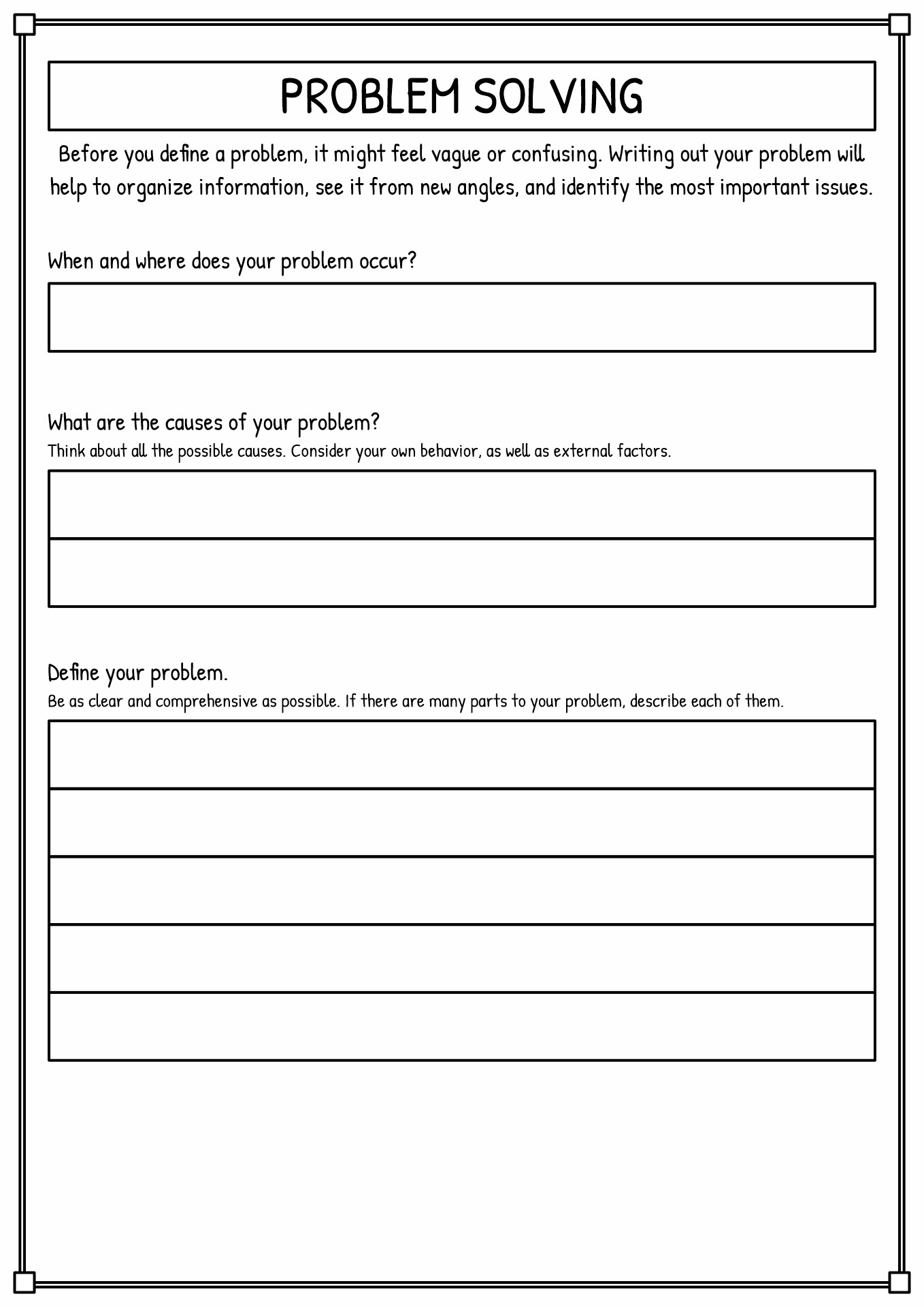 17 CBT Coping Skills Worksheets Free PDF At Worksheeto