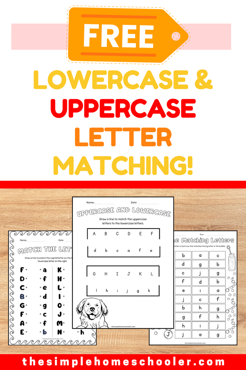 17 Fun Printable Match Uppercase And Lowercase Letters Worksheets The Simple Homeschooler 17 Fun Printable Match Uppercase And Lowercase Letters Worksheets The Simple Homeschooler