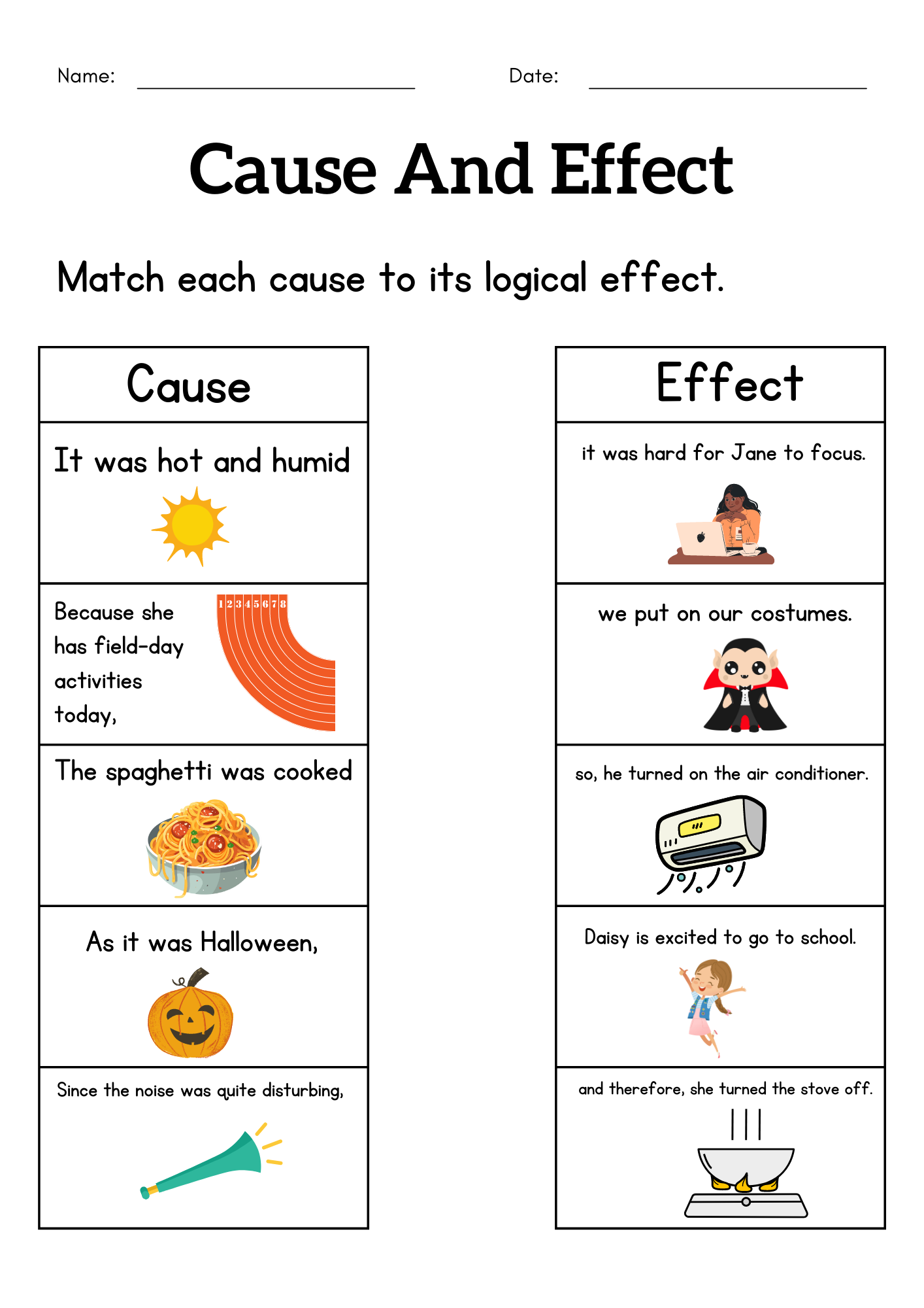 1st Grade Cause And Effect Worksheet Cause And Effect Activity Sheets For Kids Made By Teachers Reading Worksheets Cause And Effect Worksheets
