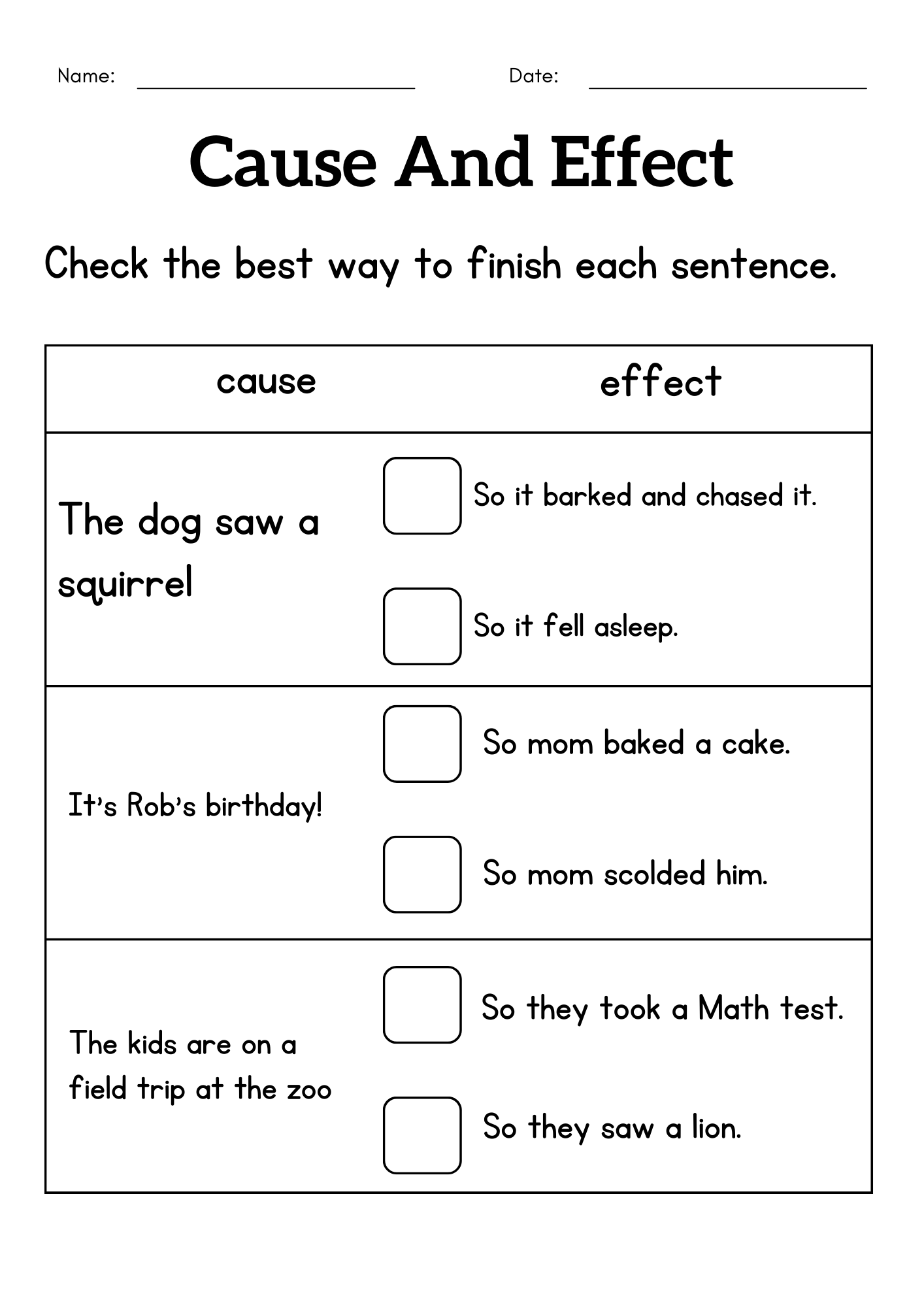 Cause And Effect Graphic Organizer Bundle Free Printables