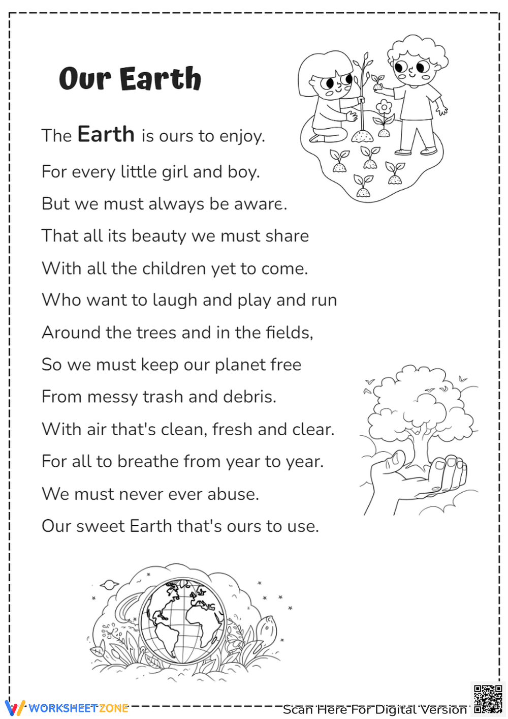 1st Grade Poems Worksheets