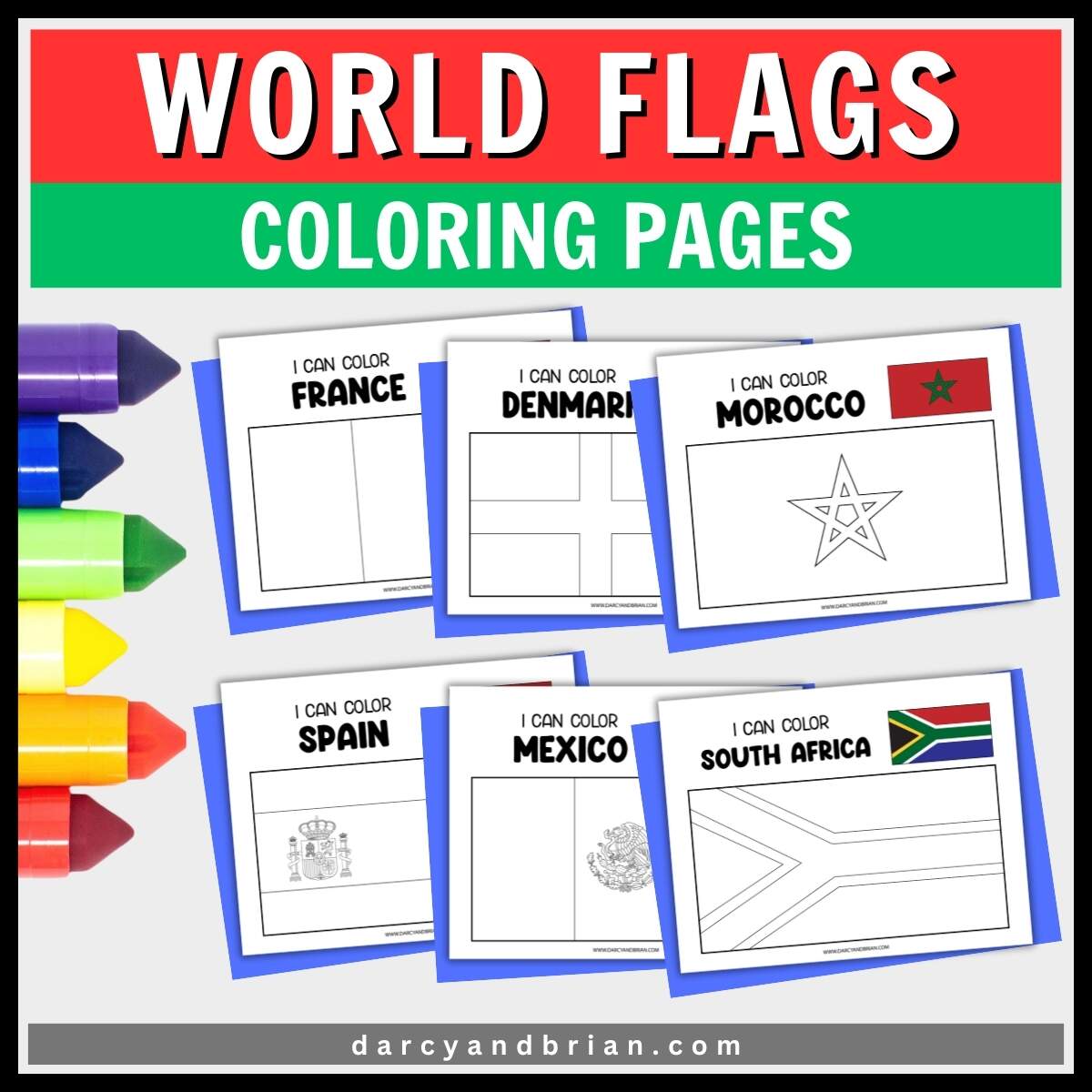 Hispanic Country Flags Coloring Pages Hispanic Heritage Month Flag Bunting BW Made By Teachers