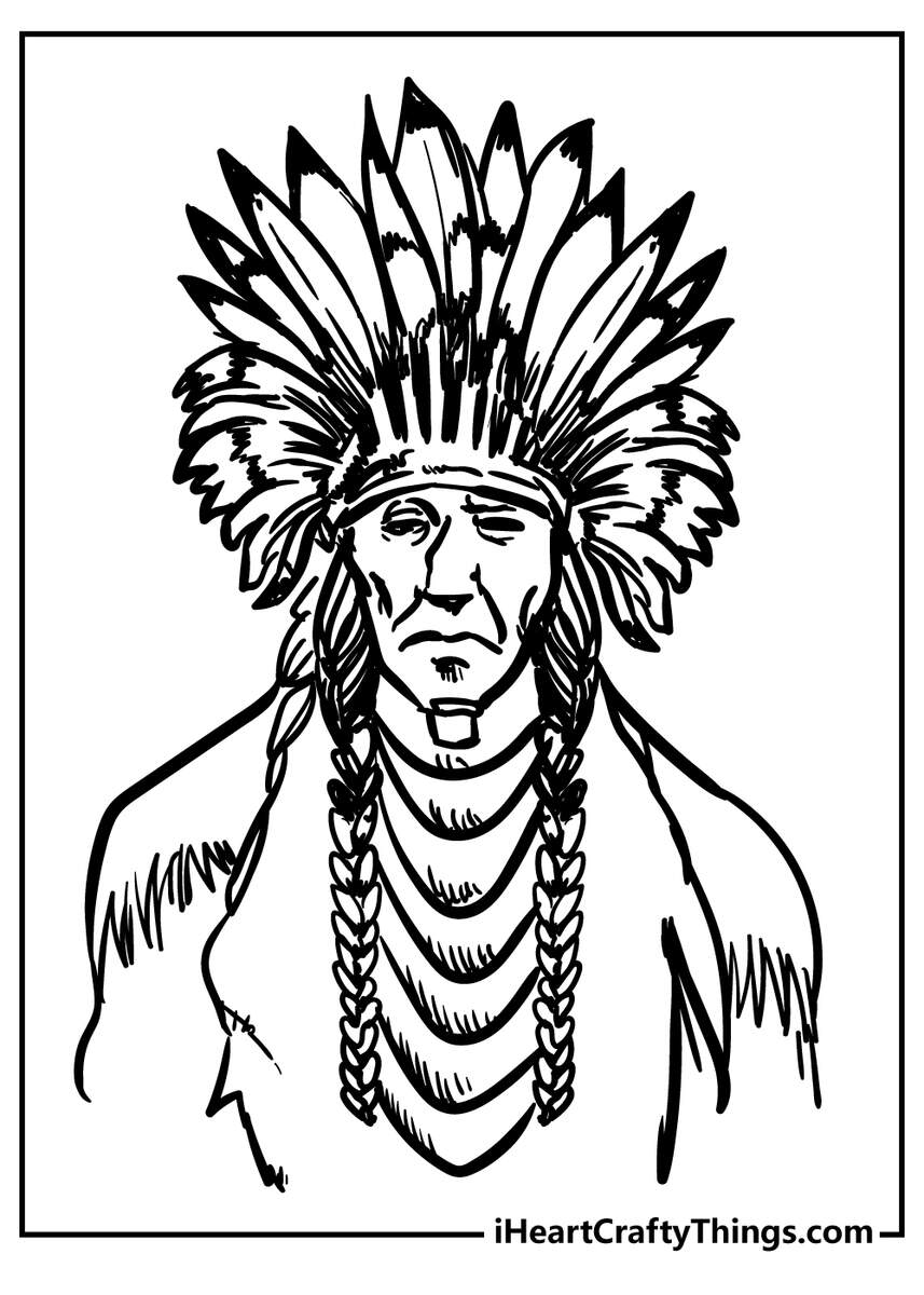 36 Native American Coloring Pages 100 Free Printables