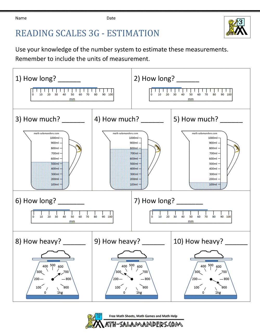 3rd Grade Measurement Worksheets Third Grade Addition Worksheets