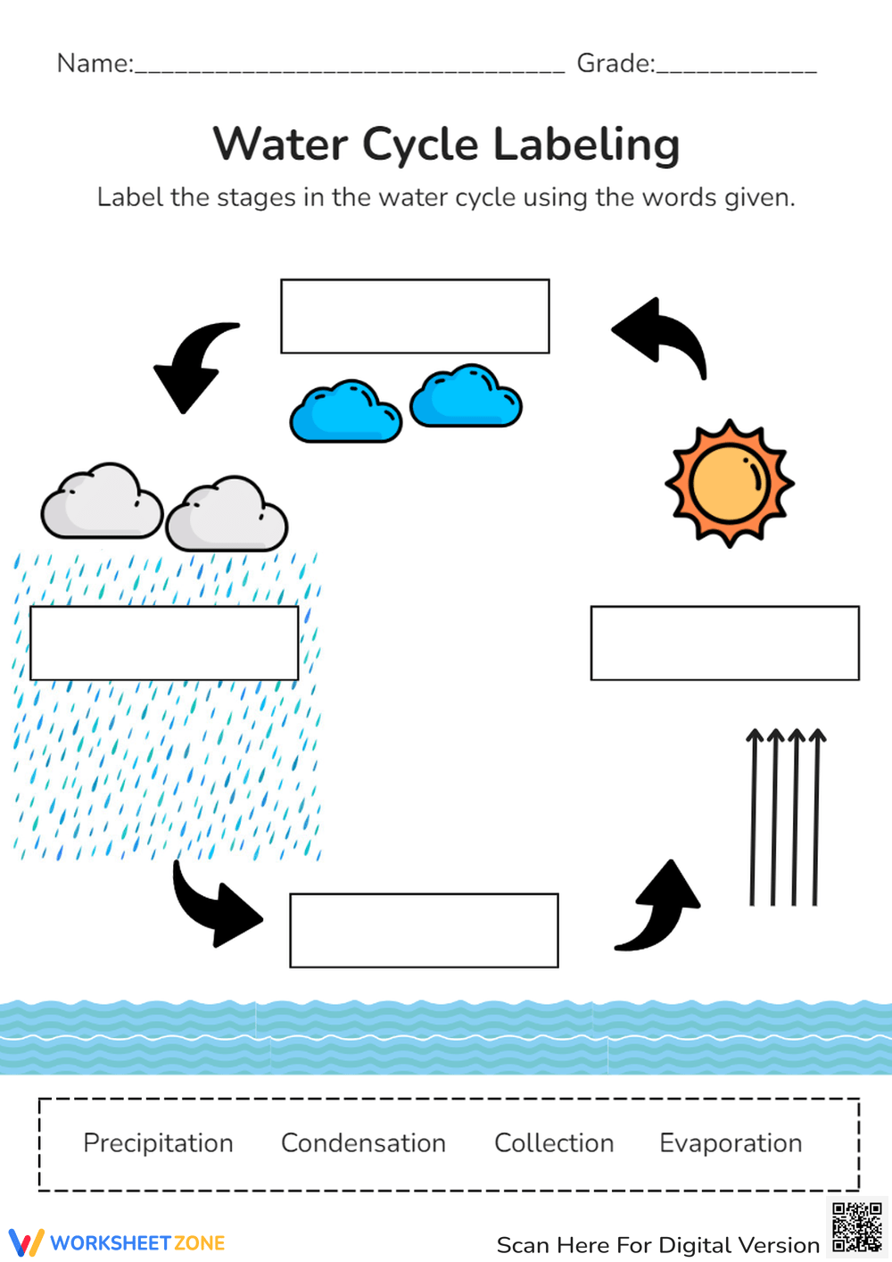The Water Cycle Free Worksheet SKOOLGO