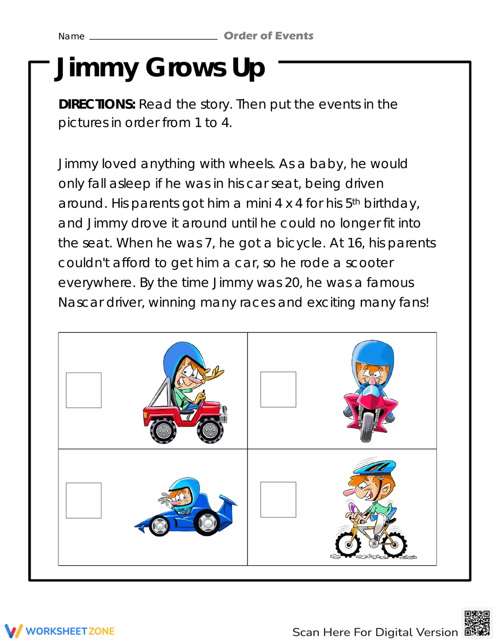 4th Grade Sequencing Events Worksheets Printable