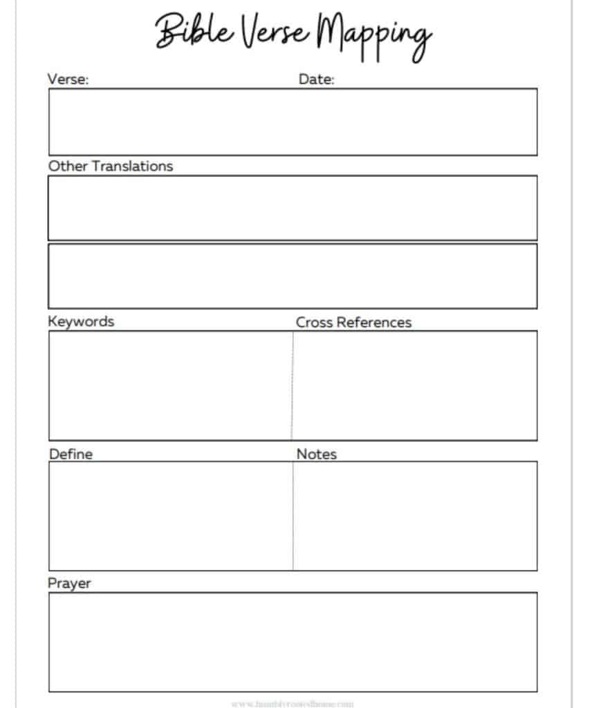 5 Free Printable Bible Study Worksheets For Christian Women