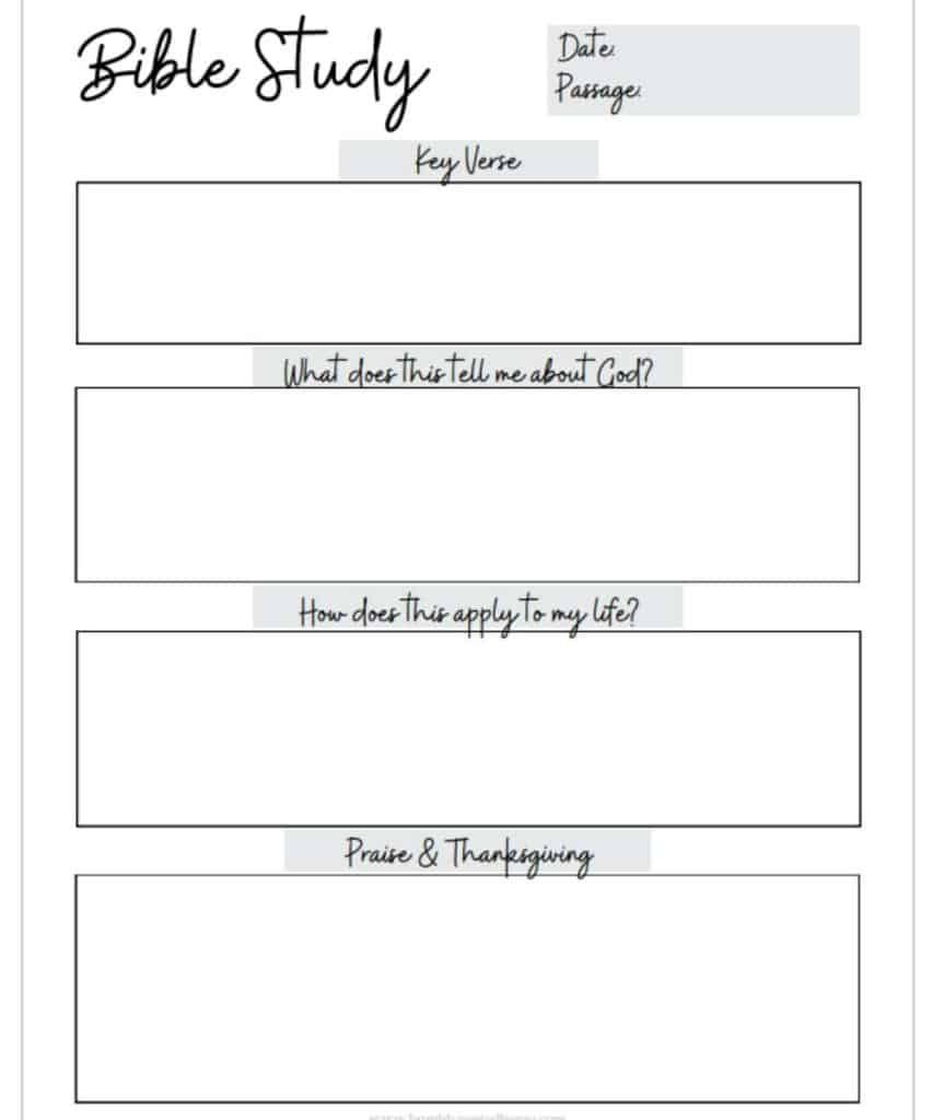 5 Free Printable Bible Study Worksheets For Christian Women 5 Free Printable Bible Study Worksheets For Christian Women
