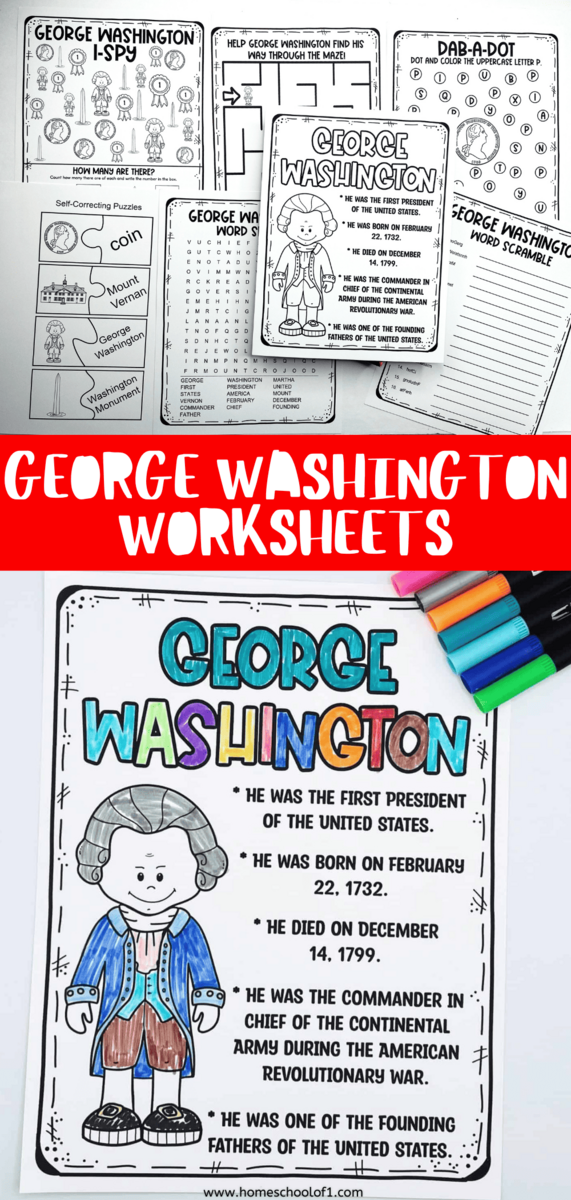 7 Free Printable George Washington Activities 7 Free Printable George Washington Activities