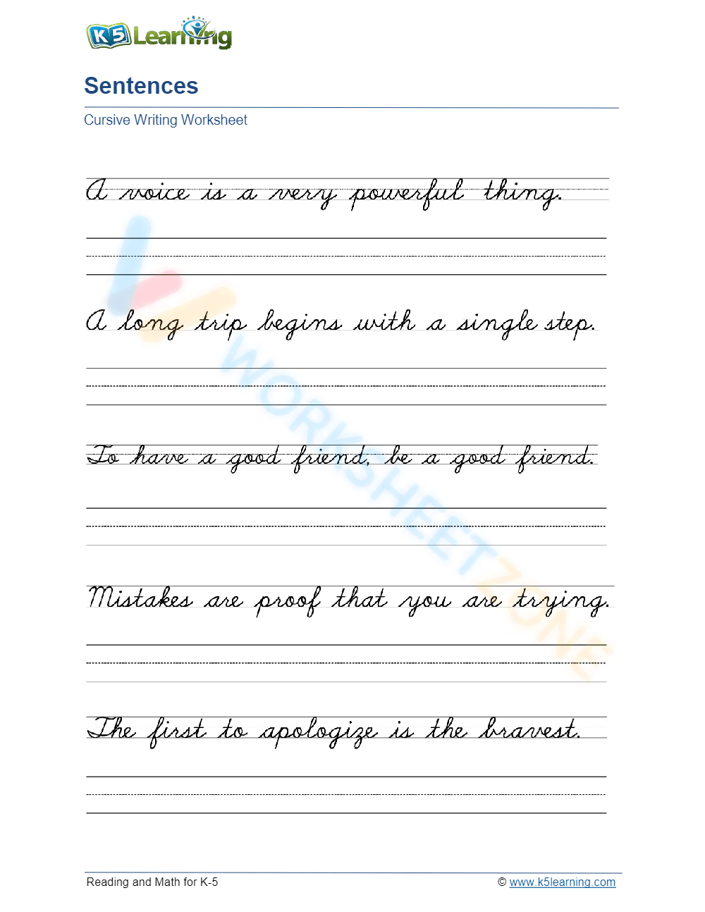7th Grade Handwriting Worksheets Printable