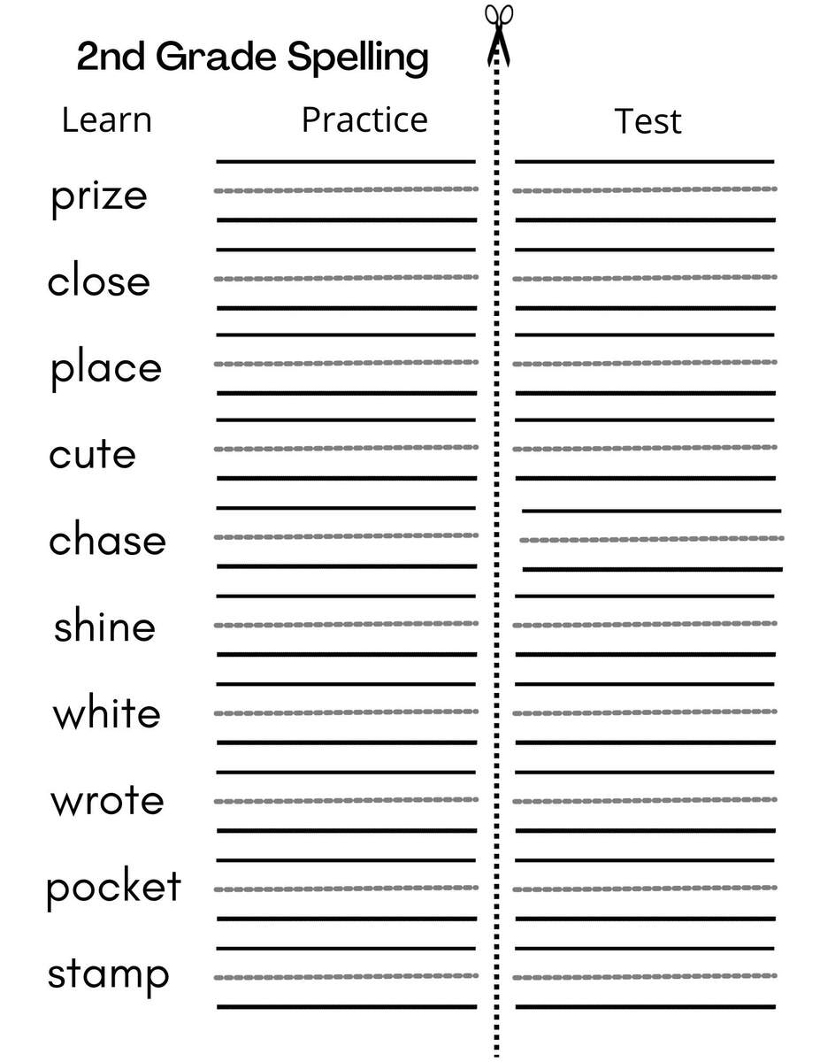 8 Printable Second Grade Writing Spelling Worksheets Spelling Test Etsy 8 Printable Second Grade Writing Spelling Worksheets Spelling Test Etsy