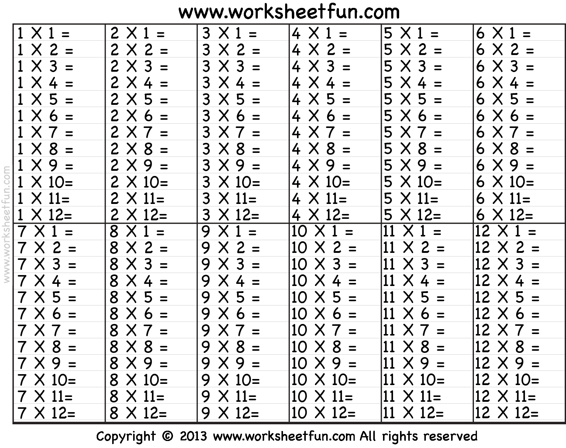 8 Stuff To Buy Ideas Times Tables Worksheets Free Printable Multiplication Worksheets Printable Multiplication Worksheets 8 Stuff To Buy Ideas Times Tables Worksheets Free Printable Multiplication Worksheets Printable Multiplication Worksheets