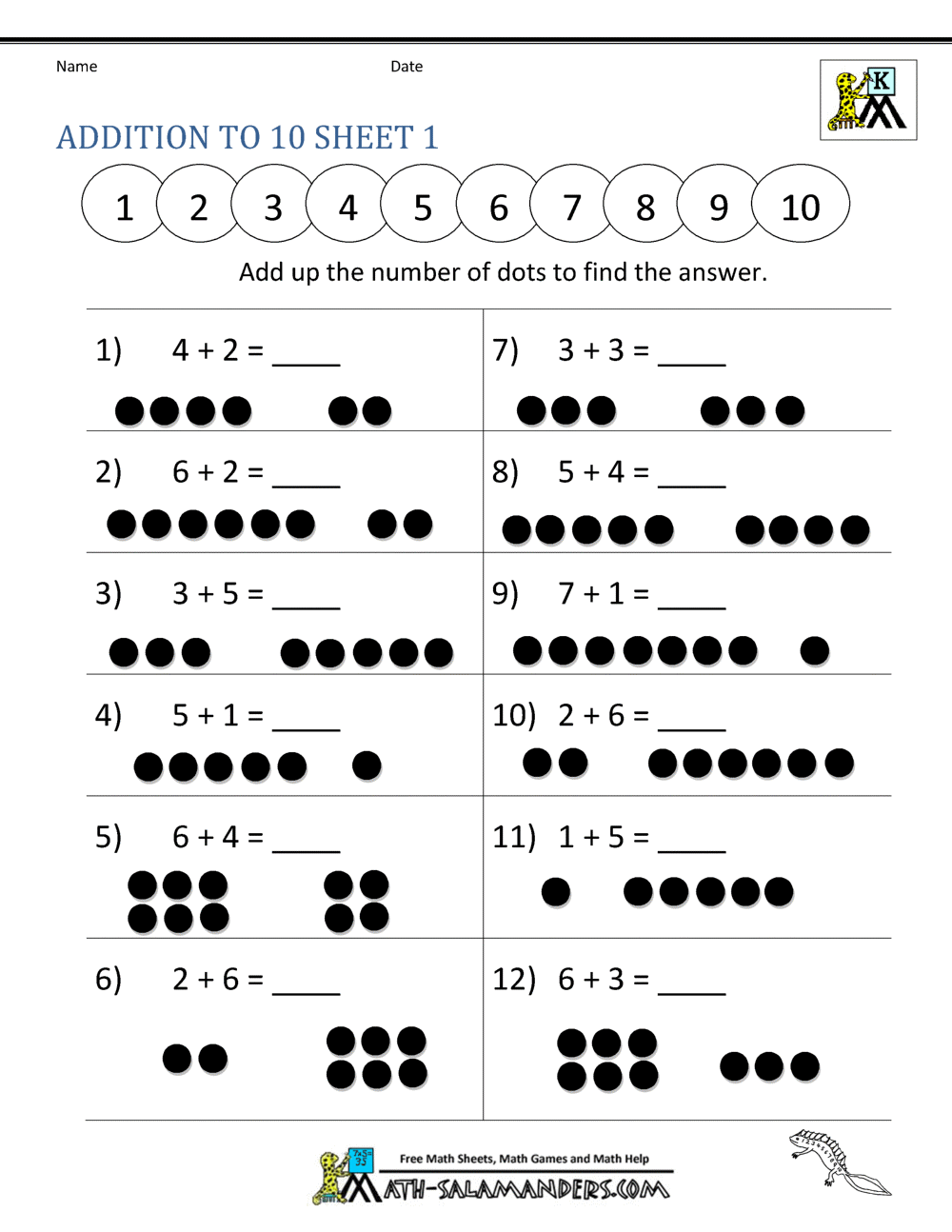 Addition Worksheets Free Printable Easy Math Problems Free Printables Lettering SVG Files Tools Apps