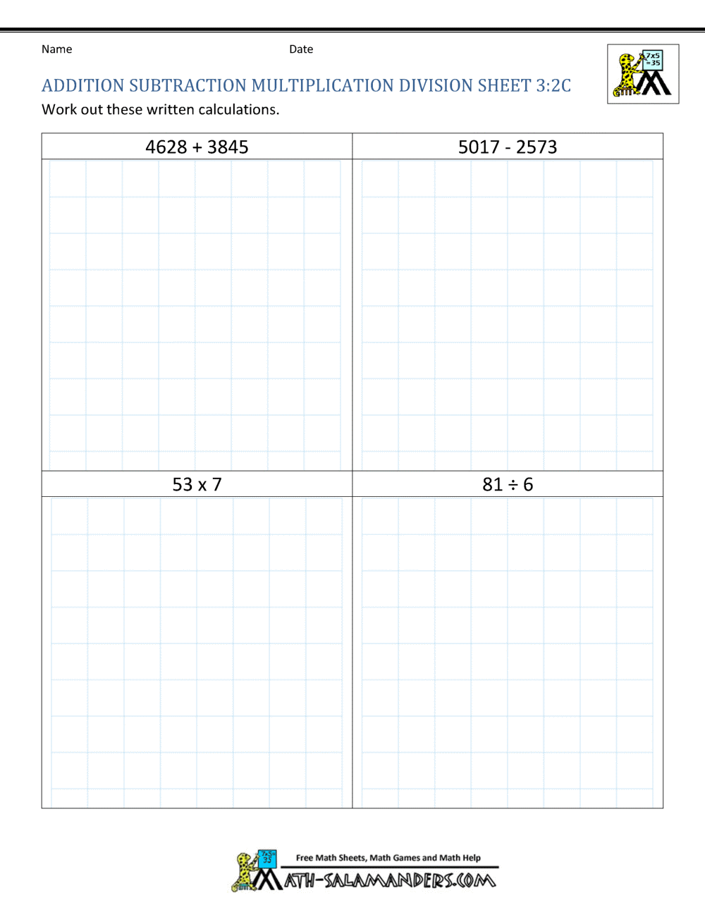 Order Of Operations Multiplication Division Addition And Subtraction Free Worksheet Fun And Engaging PDF Worksheets