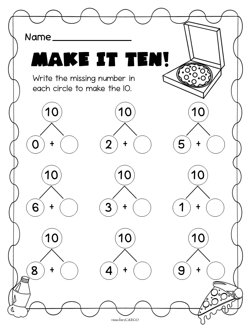Addition Within 10 Simple Addition Worksheet Made By Teachers