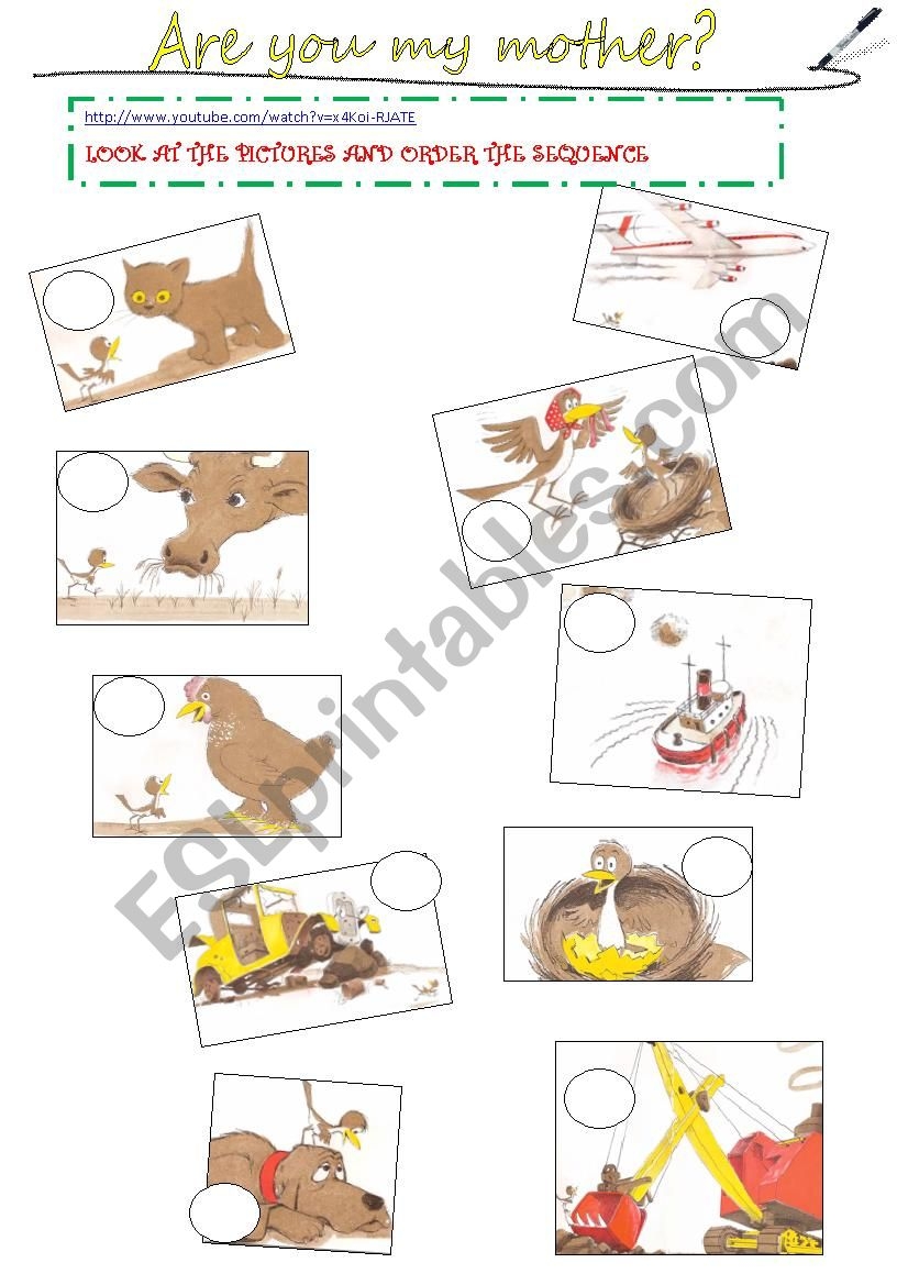 Are You My Mother ESL Worksheet By BRISANATY Are You My Mother ESL Worksheet By BRISANATY