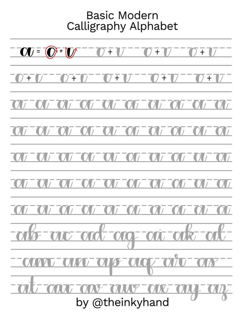 Beginner Printable Calligraphy Practice Sheets Printable Party Favors Beginner Printable Calligraphy Practice Sheets Printable Party Favors