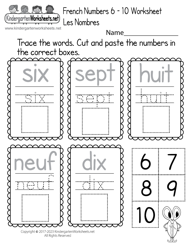 Learn The French Language Worksheet Free Printable Digital PDF