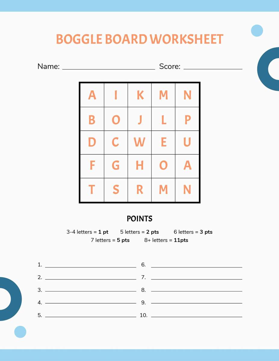 Create Free Printable Boggle Puzzles Boggle Generator Edu Games