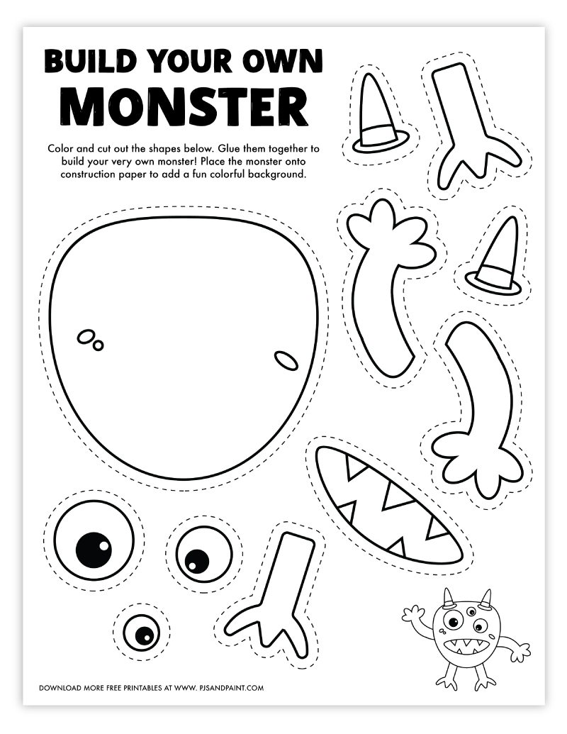 FREE Disney Monsters Inc Printable Worksheets