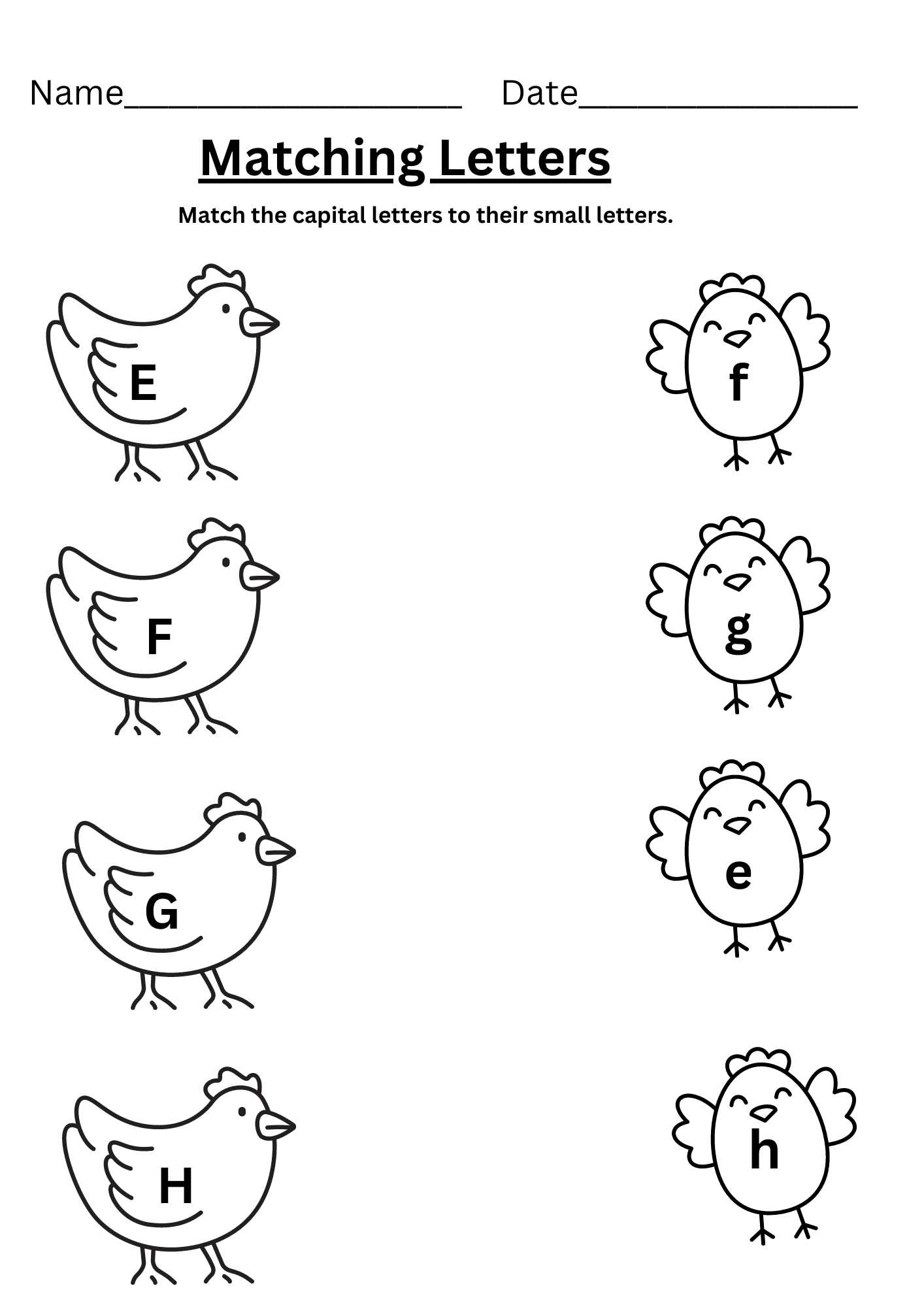 Capital And Small Letter Worksheets And Activities