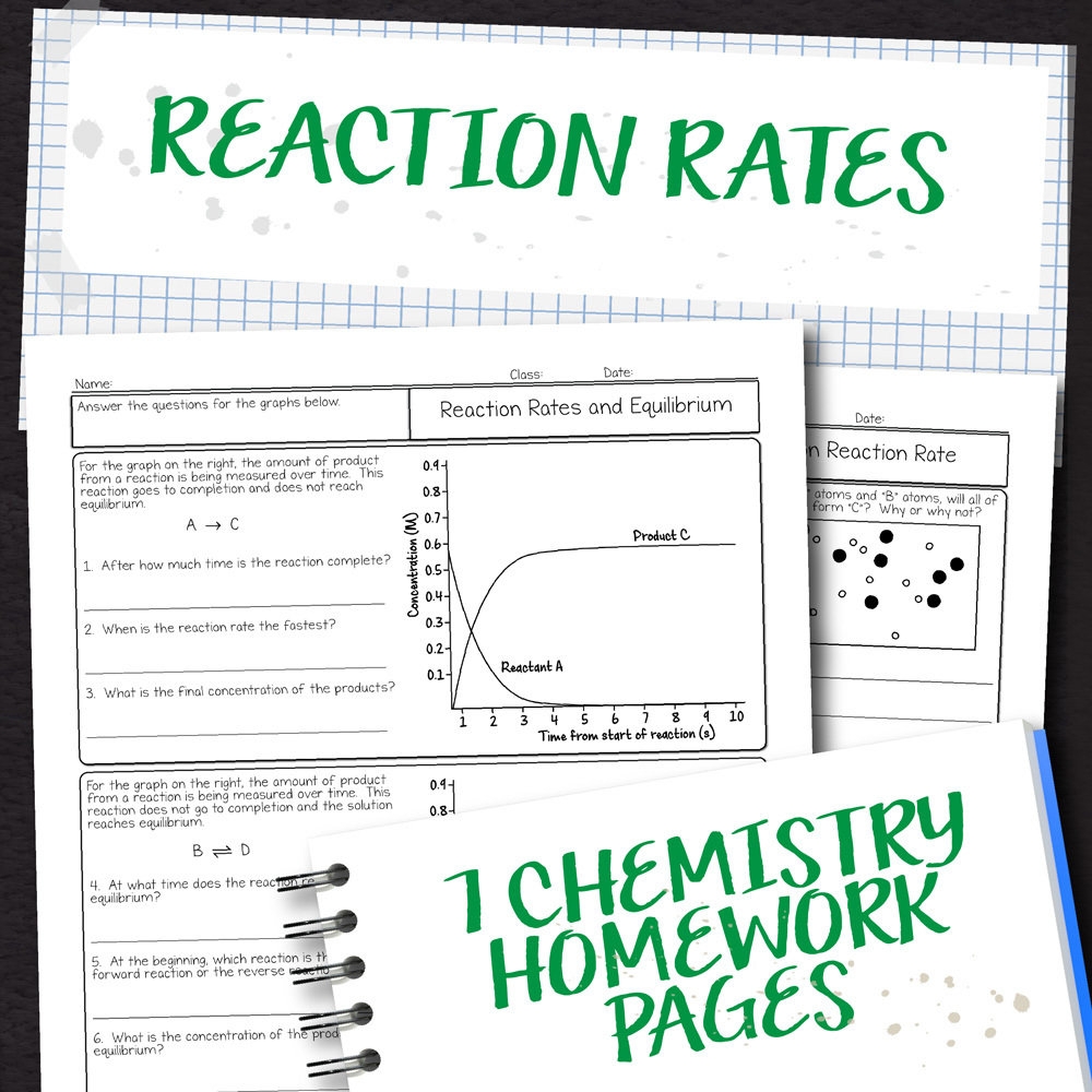 Chemistry Unit 14 Reaction Rates Homework Pages