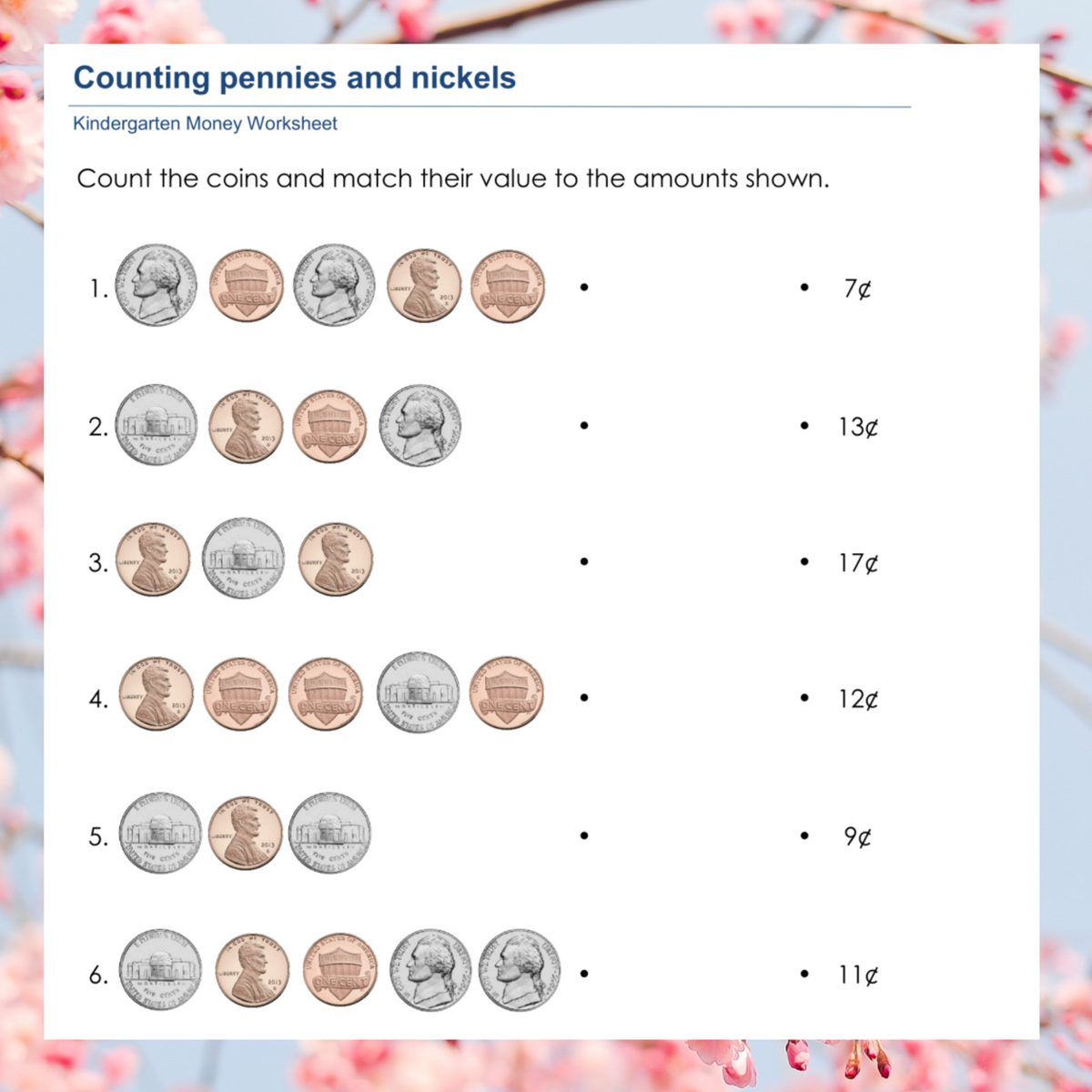 Coin Recognition Quest Printable Worksheets For Kids To Master Counting Skills Made By Teachers
