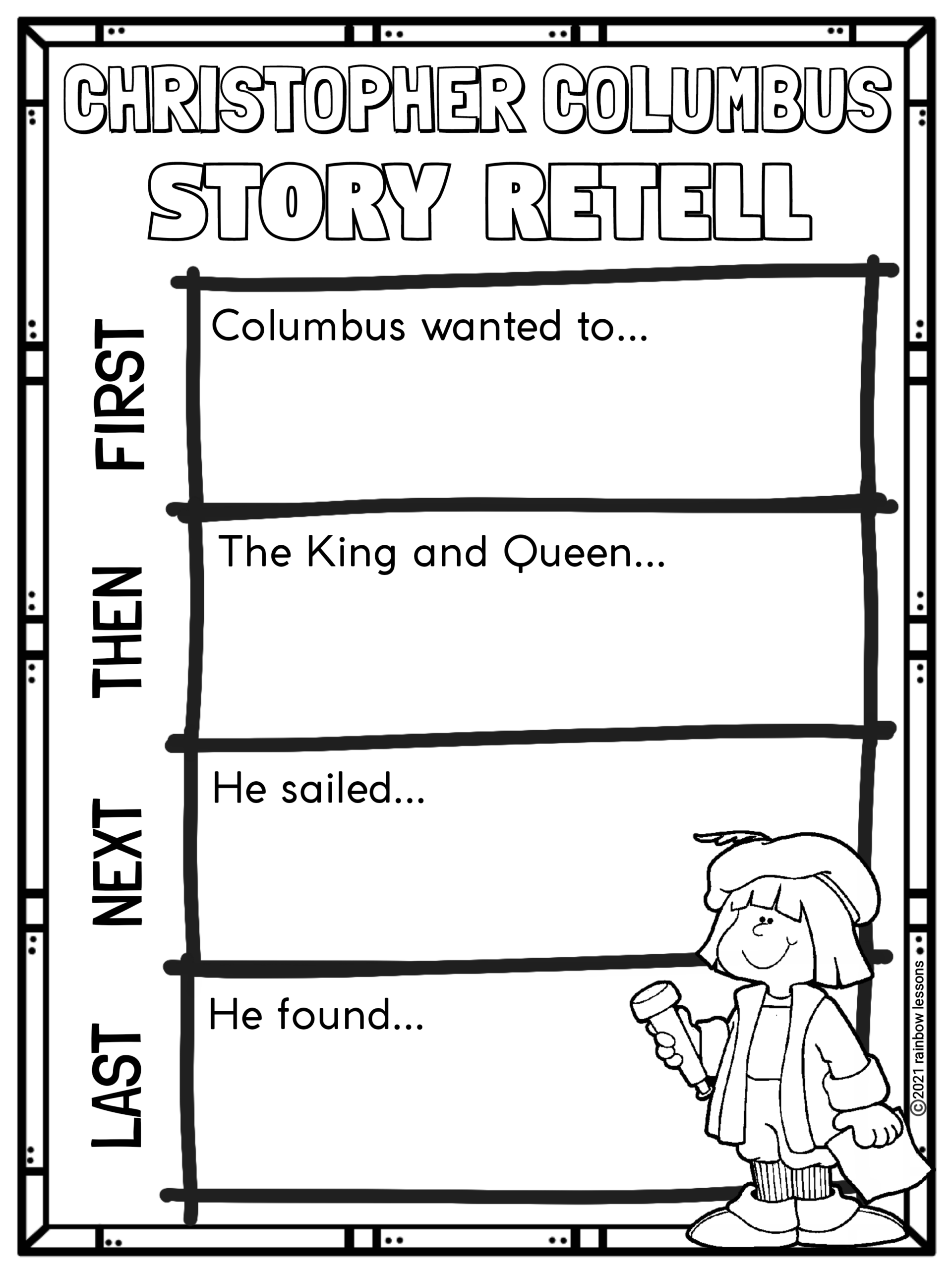 Columbus Day Craft And Writing Made By Teachers Columbus Day Craft And Writing Made By Teachers