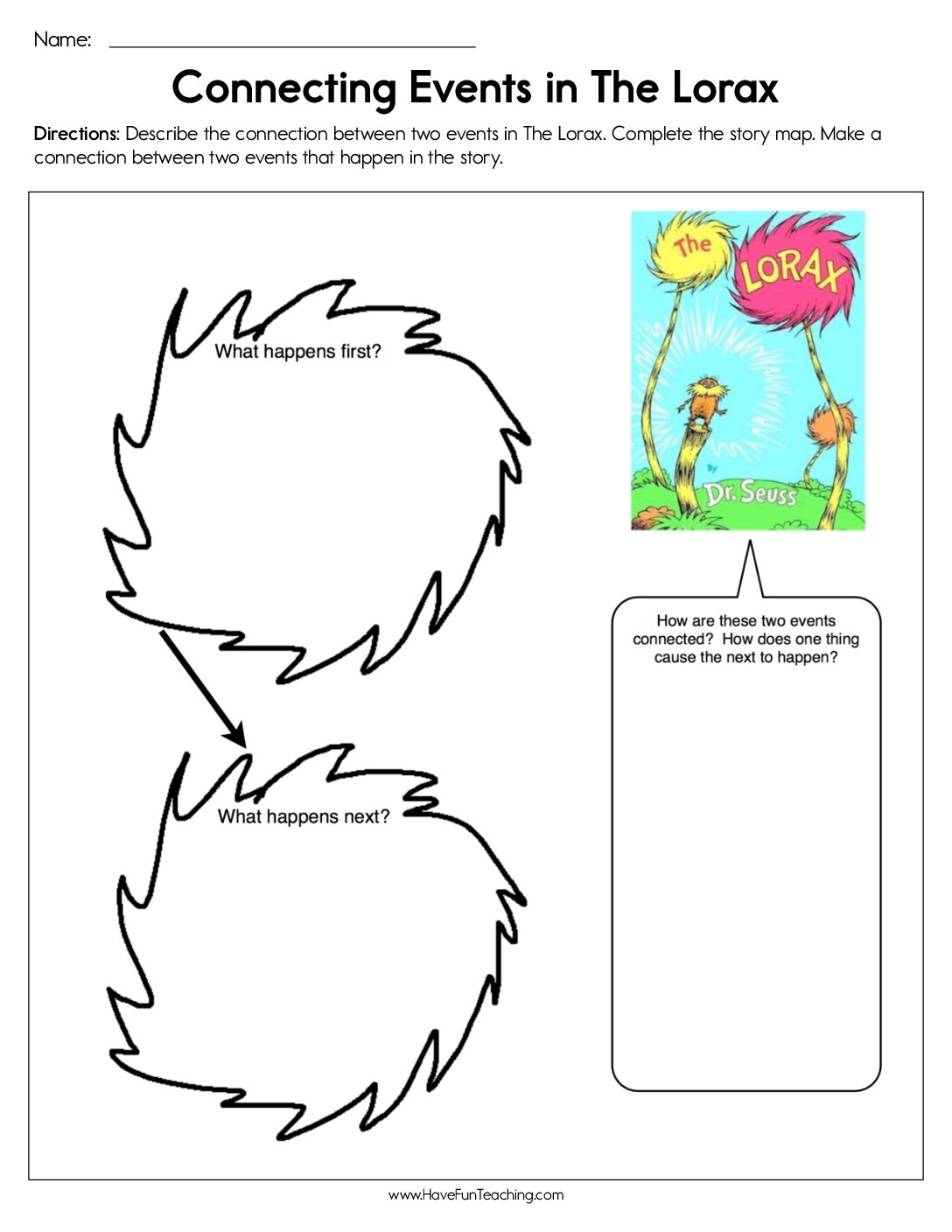 The Lorax Coloring Page The Lorax Activities Doodles Ave