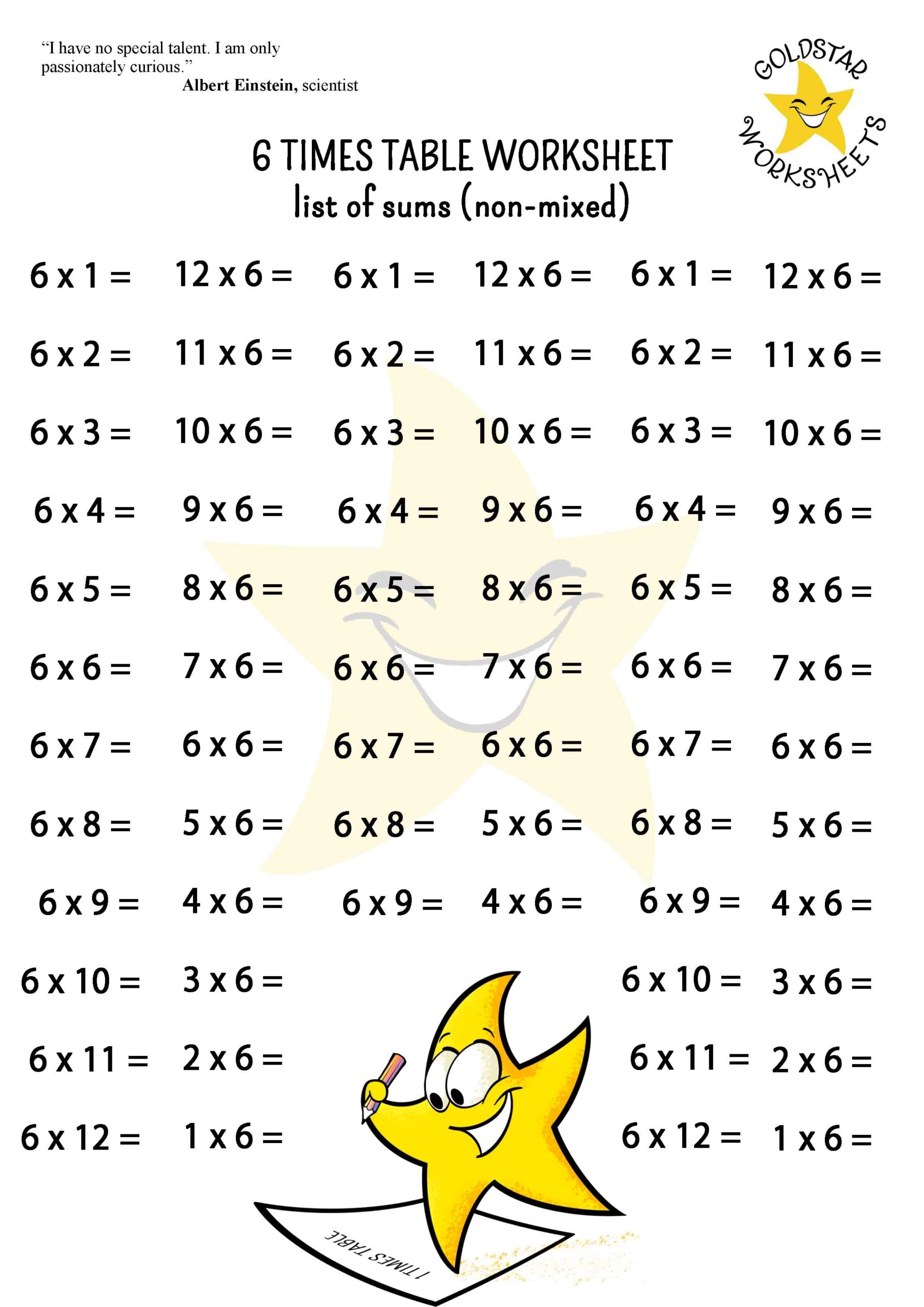Conquer The 6 Times Table With These Fun And Free Worksheets Multiplication Worksheets