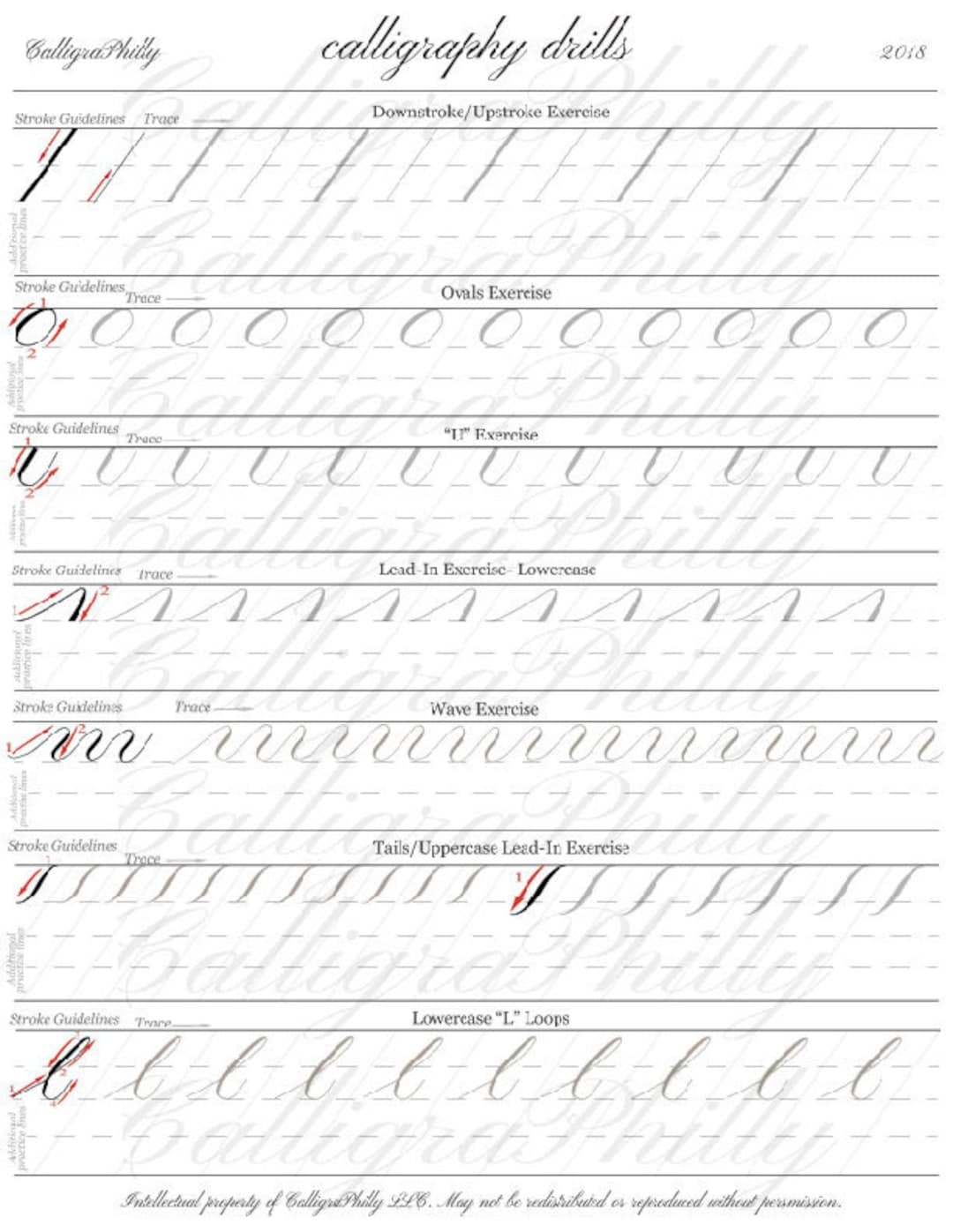 Copperplate Calligraphy Drills Beginner Practice Worksheet Digital Download Etsy Copperplate Calligraphy Drills Beginner Practice Worksheet Digital Download Etsy