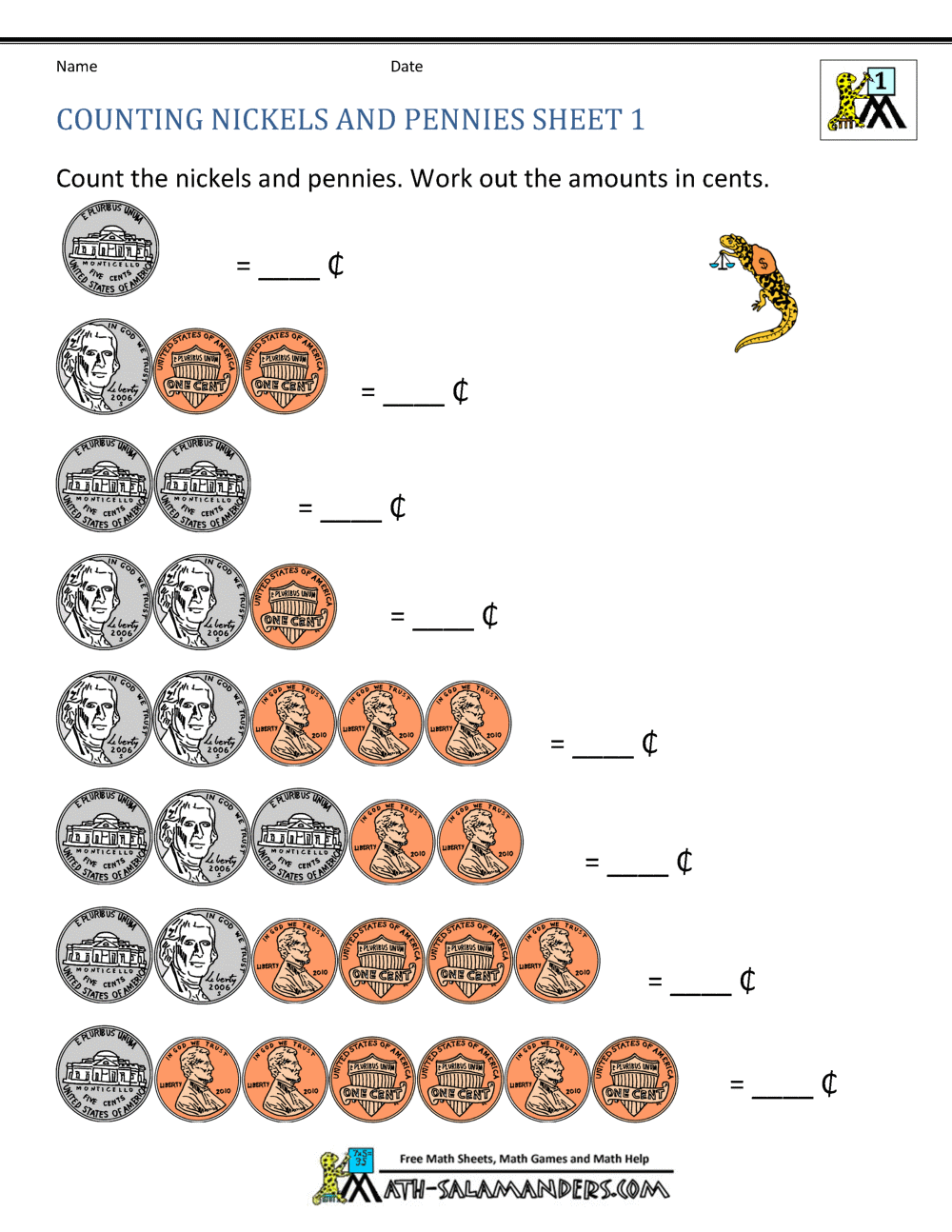 Counting Money Worksheets Money Math Free Printables Lettering SVG Files Tools Apps