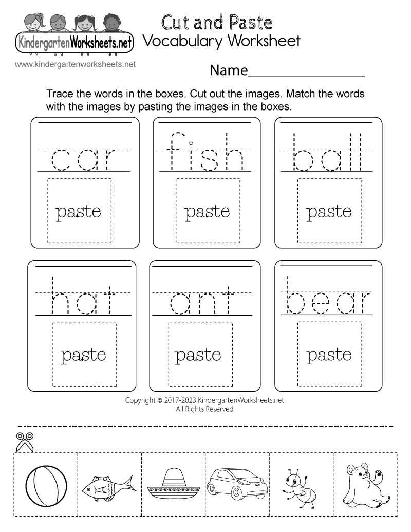 Beginning Blends Cut Paste Made By Teachers