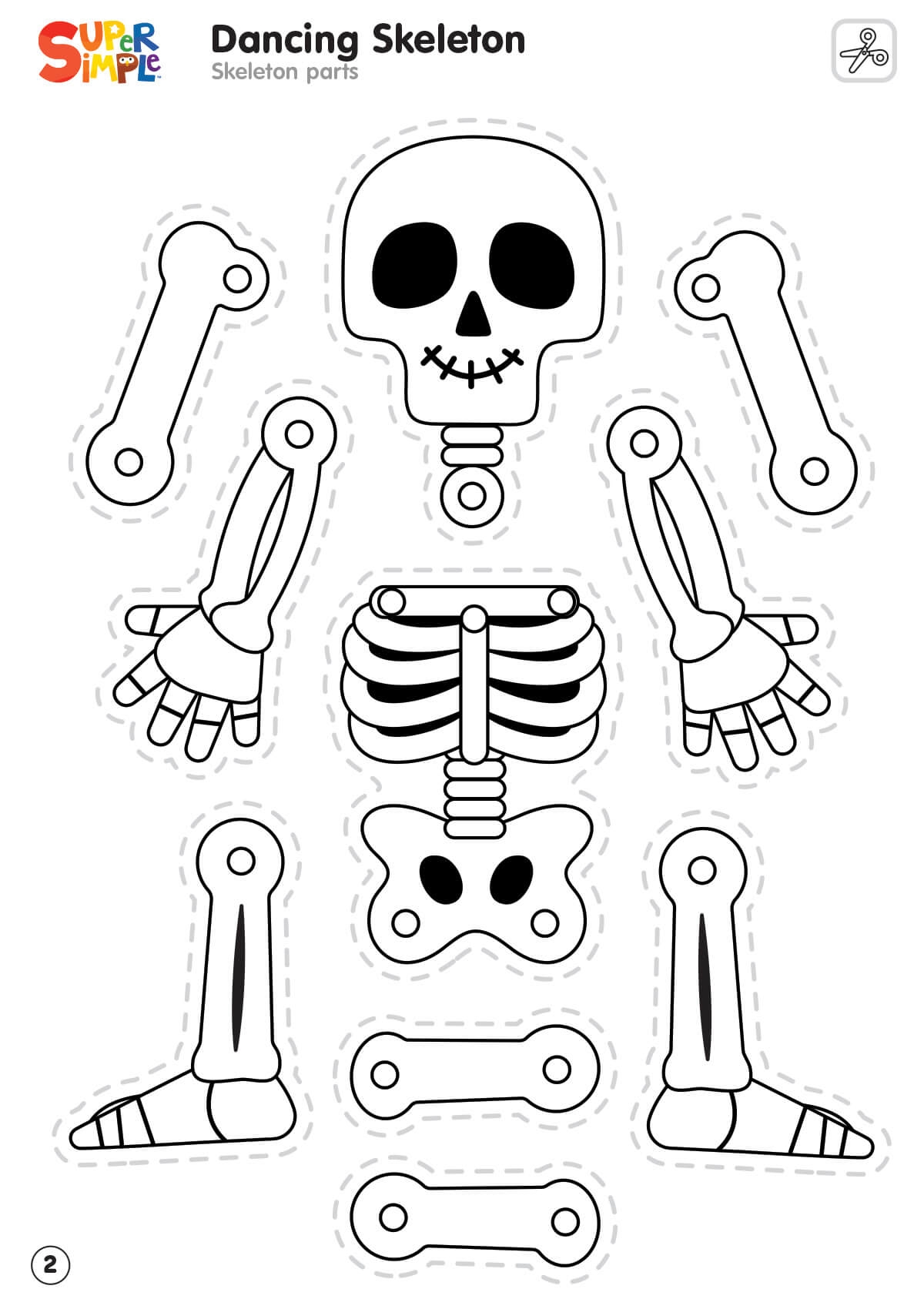 Dancing Skeleton Super Simple
