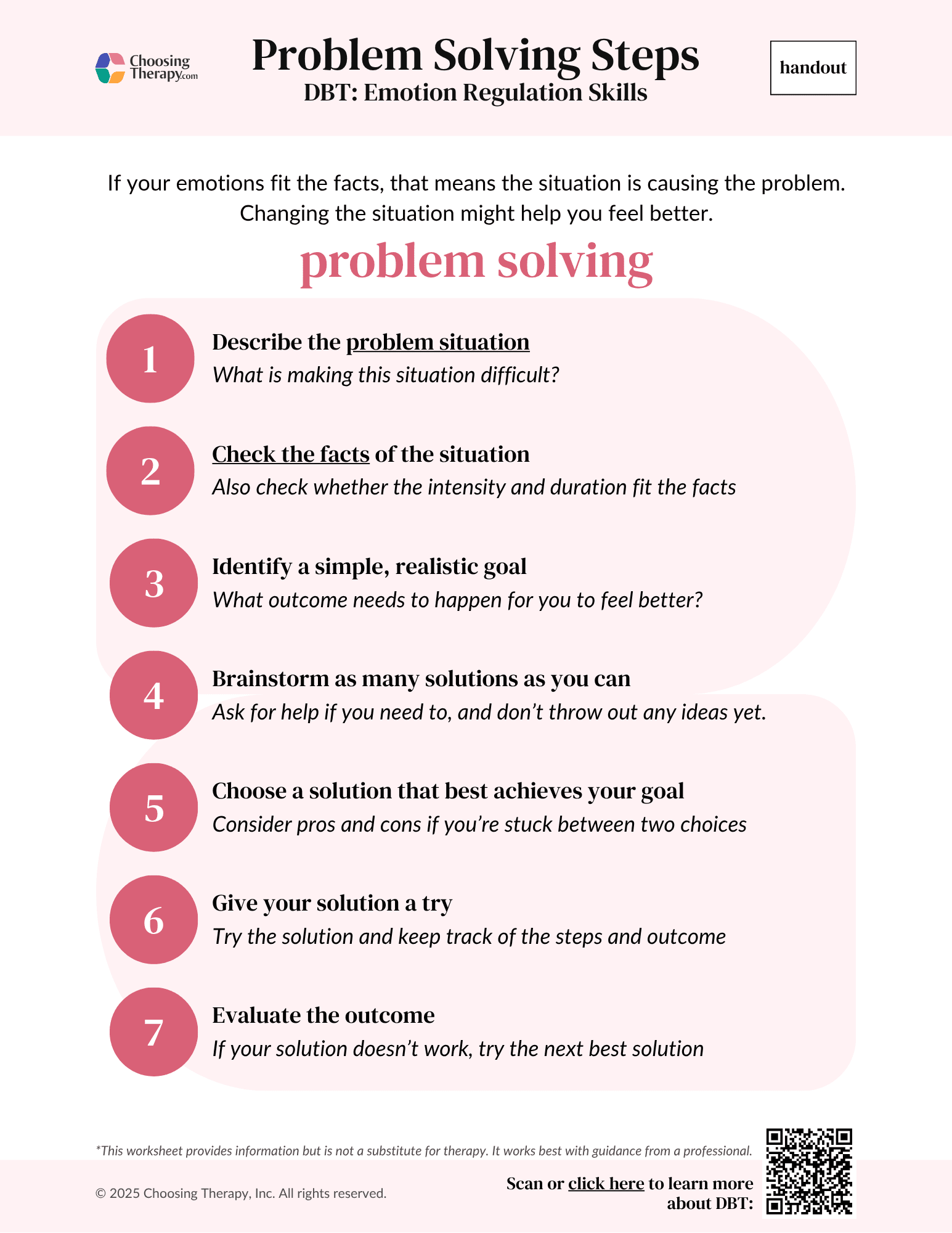 Problem Solving Skills Worksheet Worksheets Library
