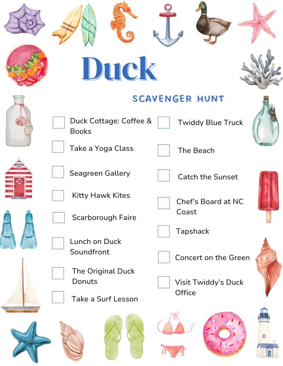 Discover Duck A Coastal Scavenger Hunt Twiddy Blog Discover Duck A Coastal Scavenger Hunt Twiddy Blog