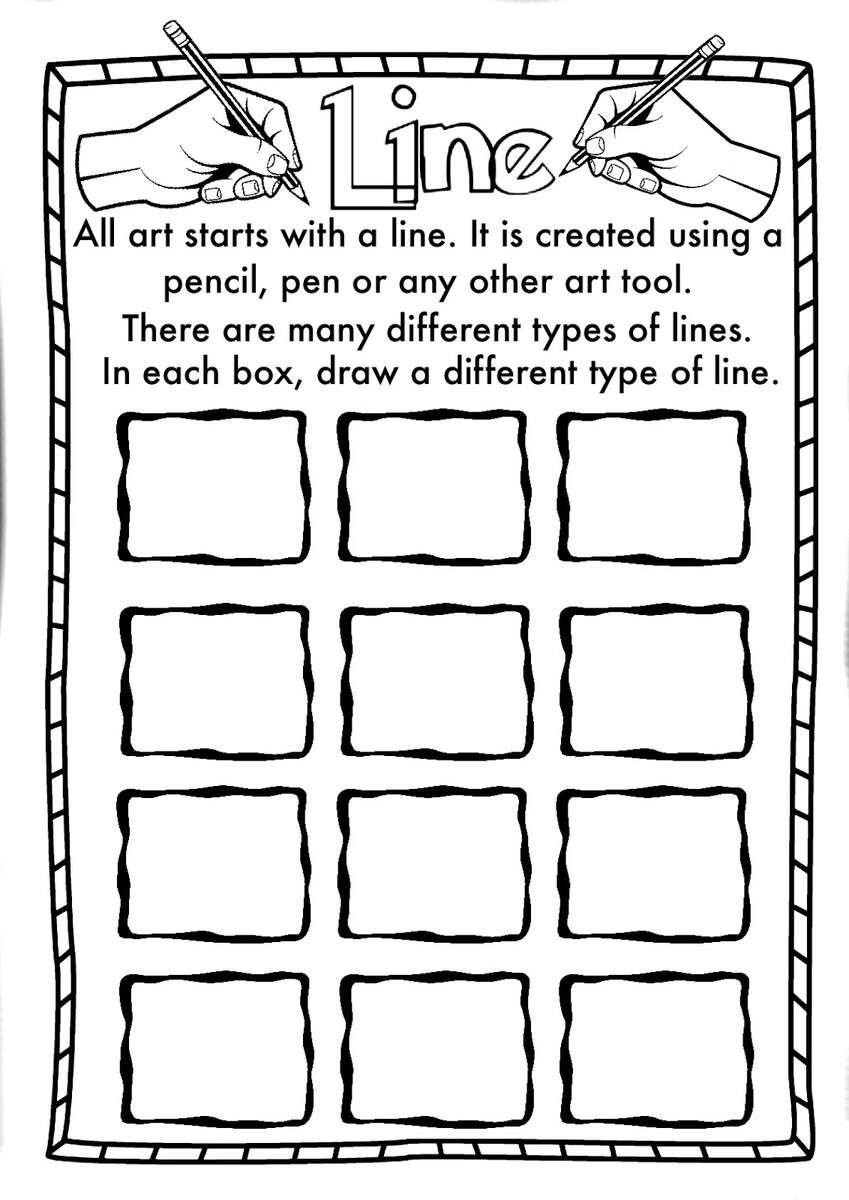 ELEMENTS Of ART Worksheet Booklet For Kindy Year 1 And Year 2 Students