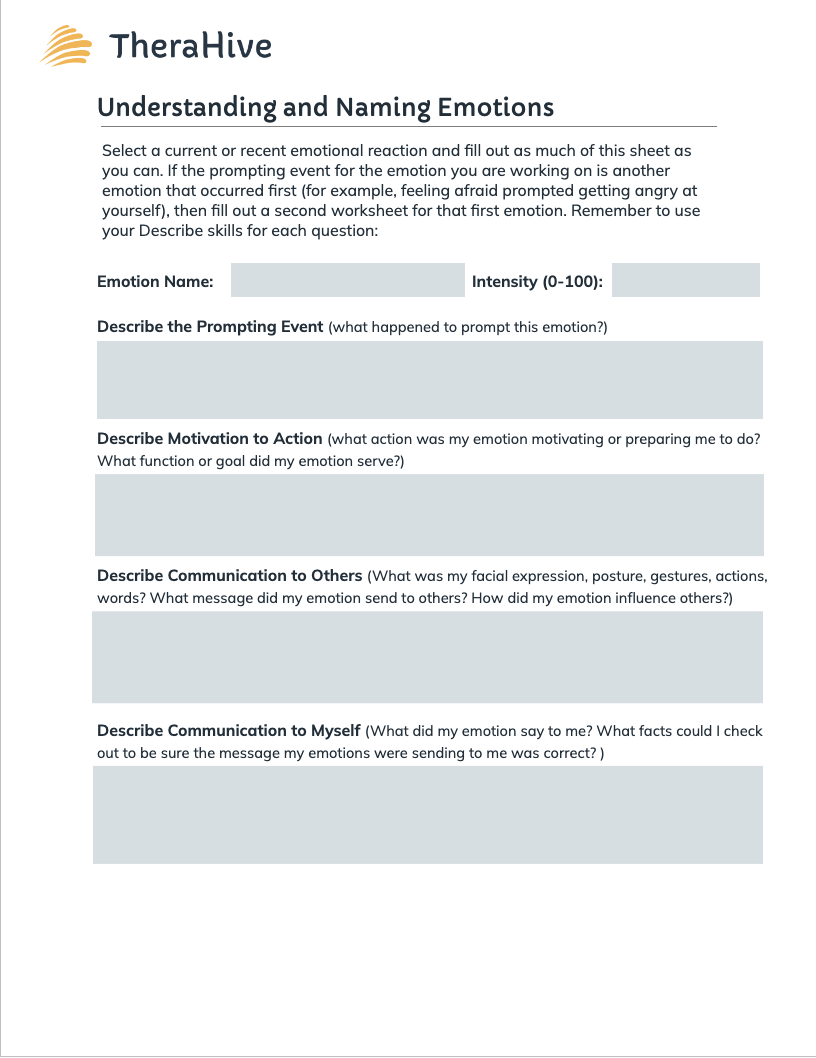 Free Printable Emotional Regulation Activity The Inspired Treehouse