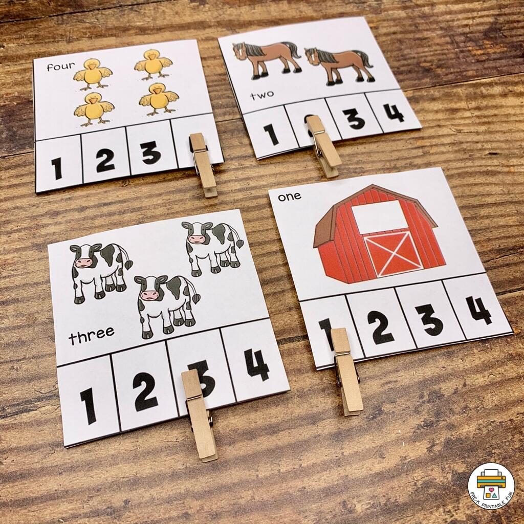 Farm Preschool Activities Pre K Printable Fun FREE Printable Counting Farm Animals Worksheets For Kids