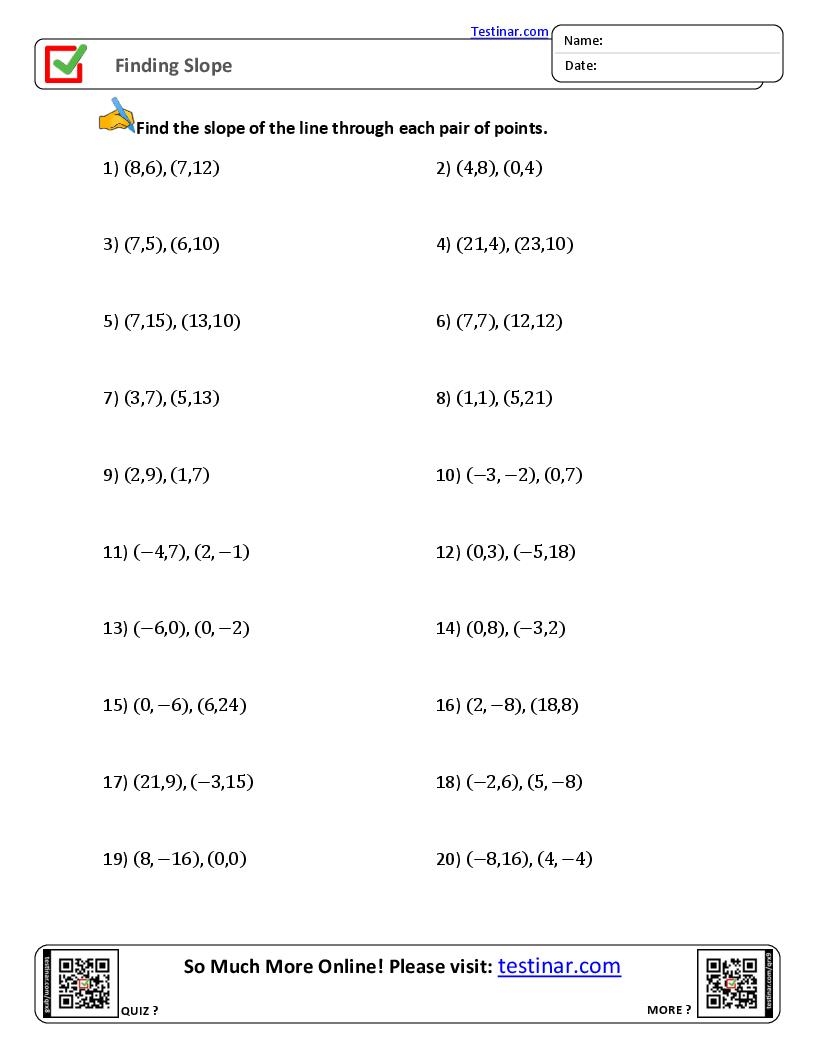 Graphing Lines Using Slope Intercept Form Worksheets