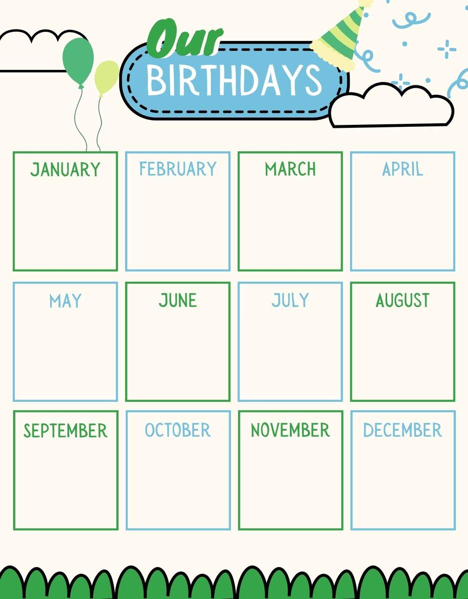 For Classroom Birthday 12 Free PDF Printables Printablee