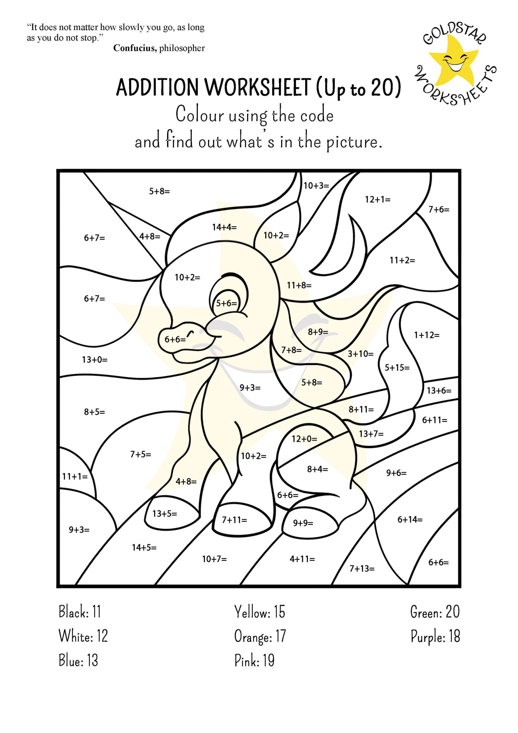Free Addition Facts To 20 Worksheets For Kids Printable PDF Free Addition Facts To 20 Worksheets For Kids Printable PDF